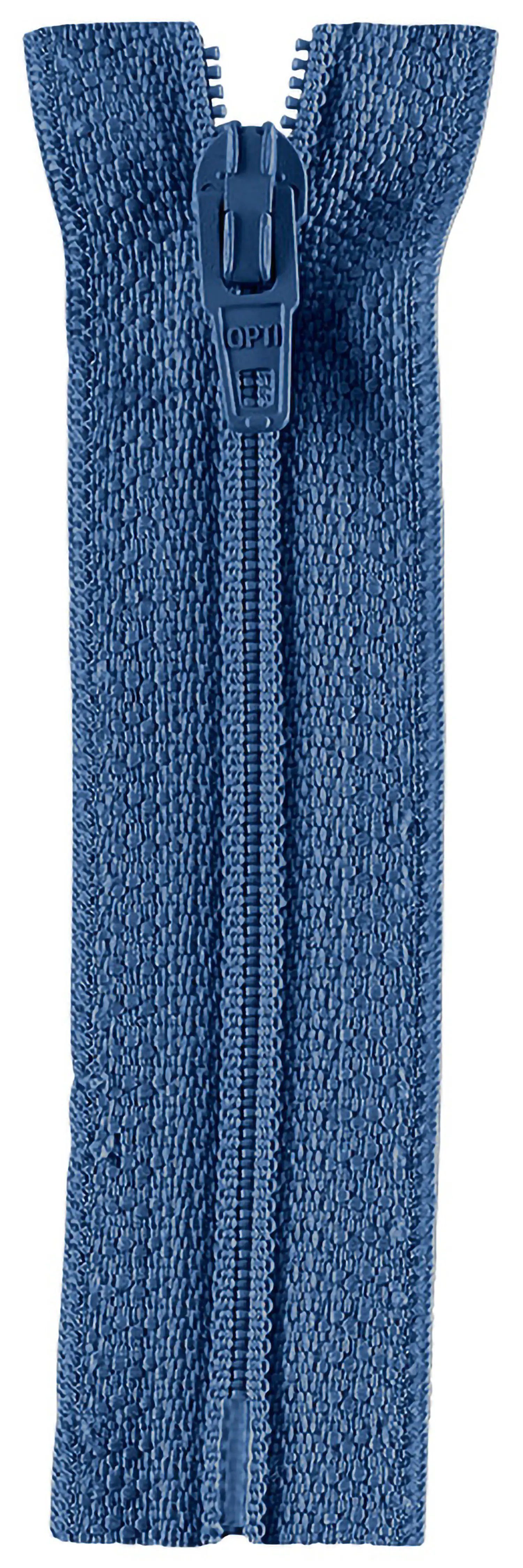 Stofferia Reißverschluss Reißverschluss Opti Fulda 22 cm Jeansblau, Meterware