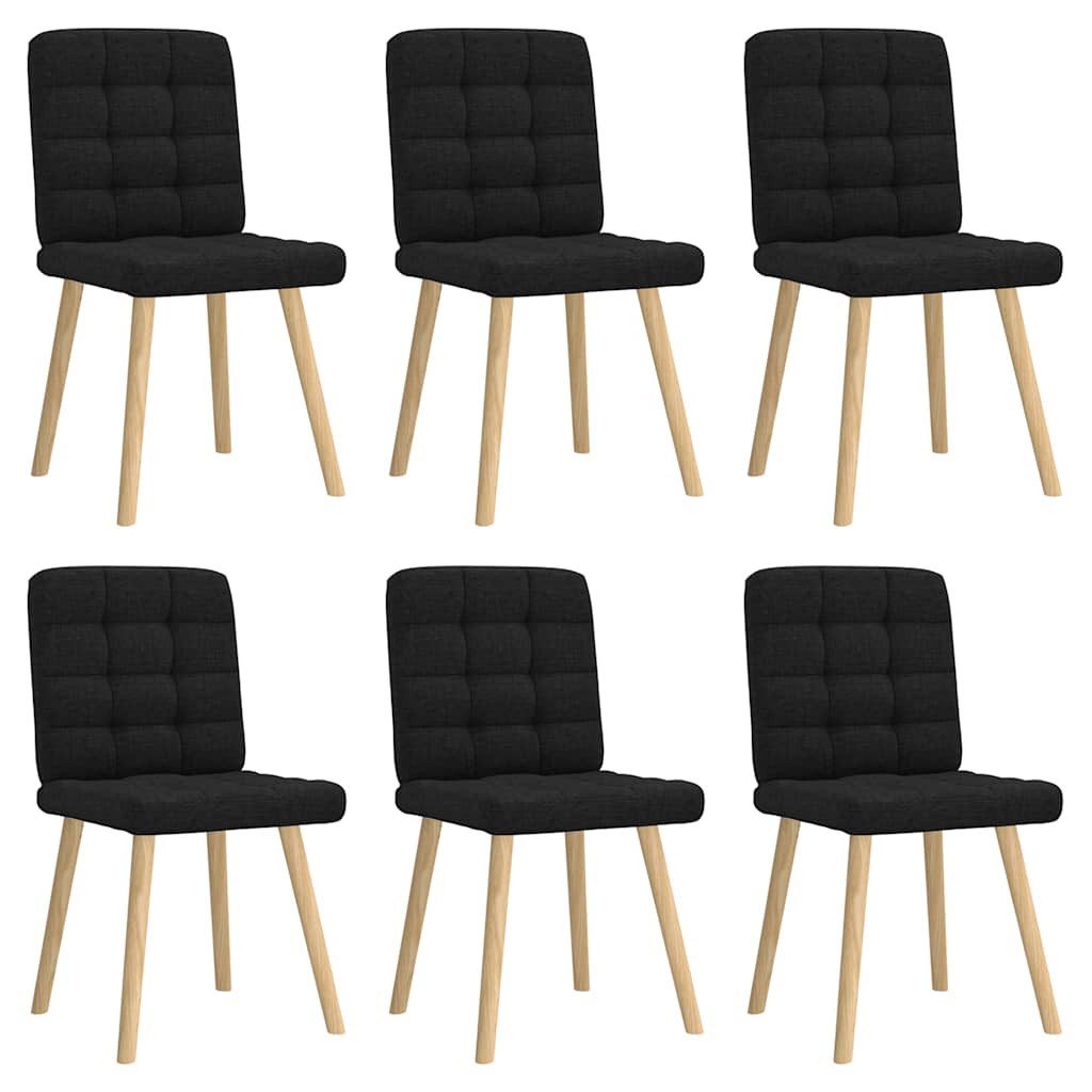 vidaXL Esszimmerstuhl Esszimmerstühle 6 Stk. Schwarz günstig online kaufen