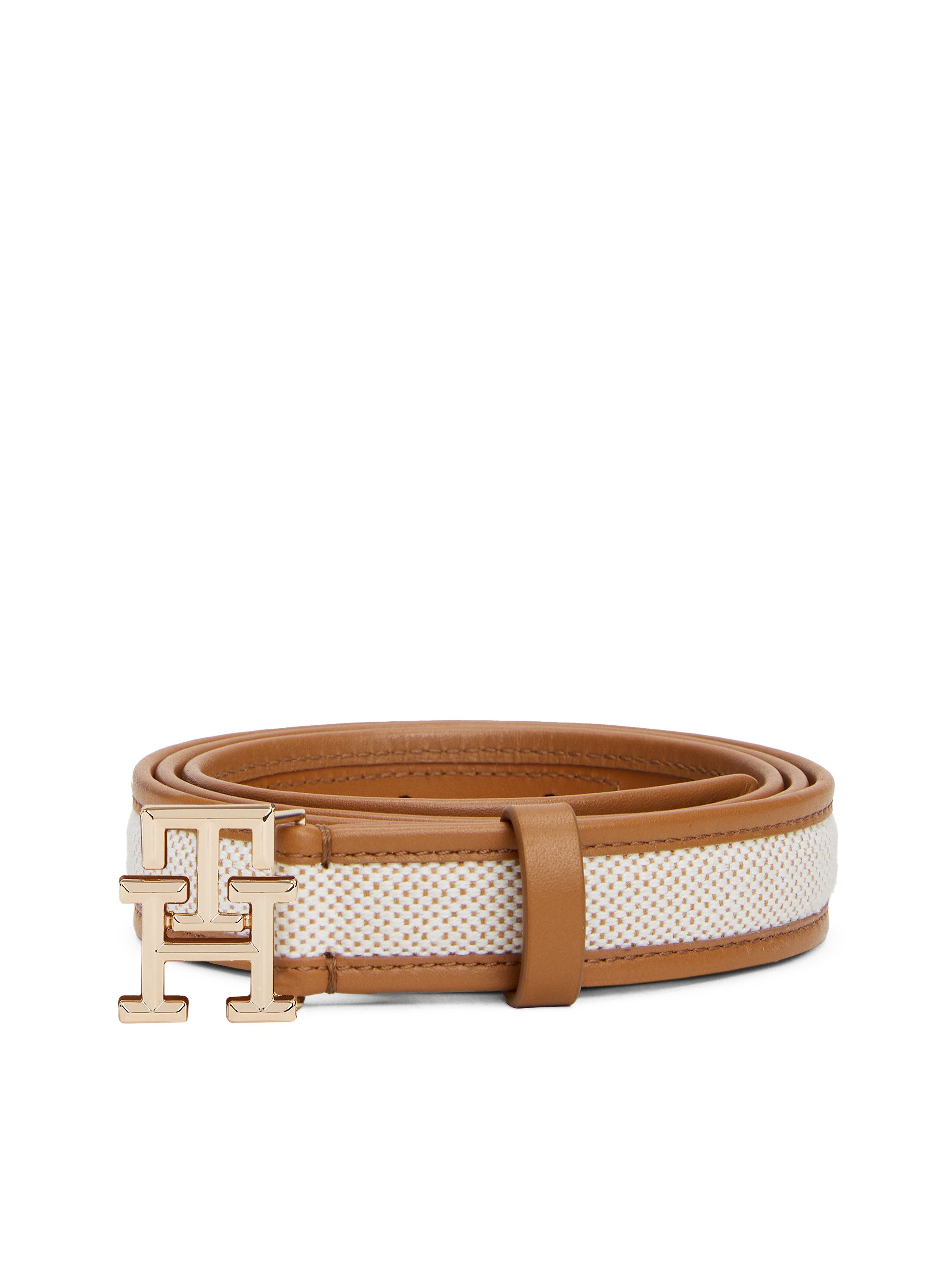 Tommy Hilfiger Ledergürtel TH LOGO 2.5 cm breit CANVAS