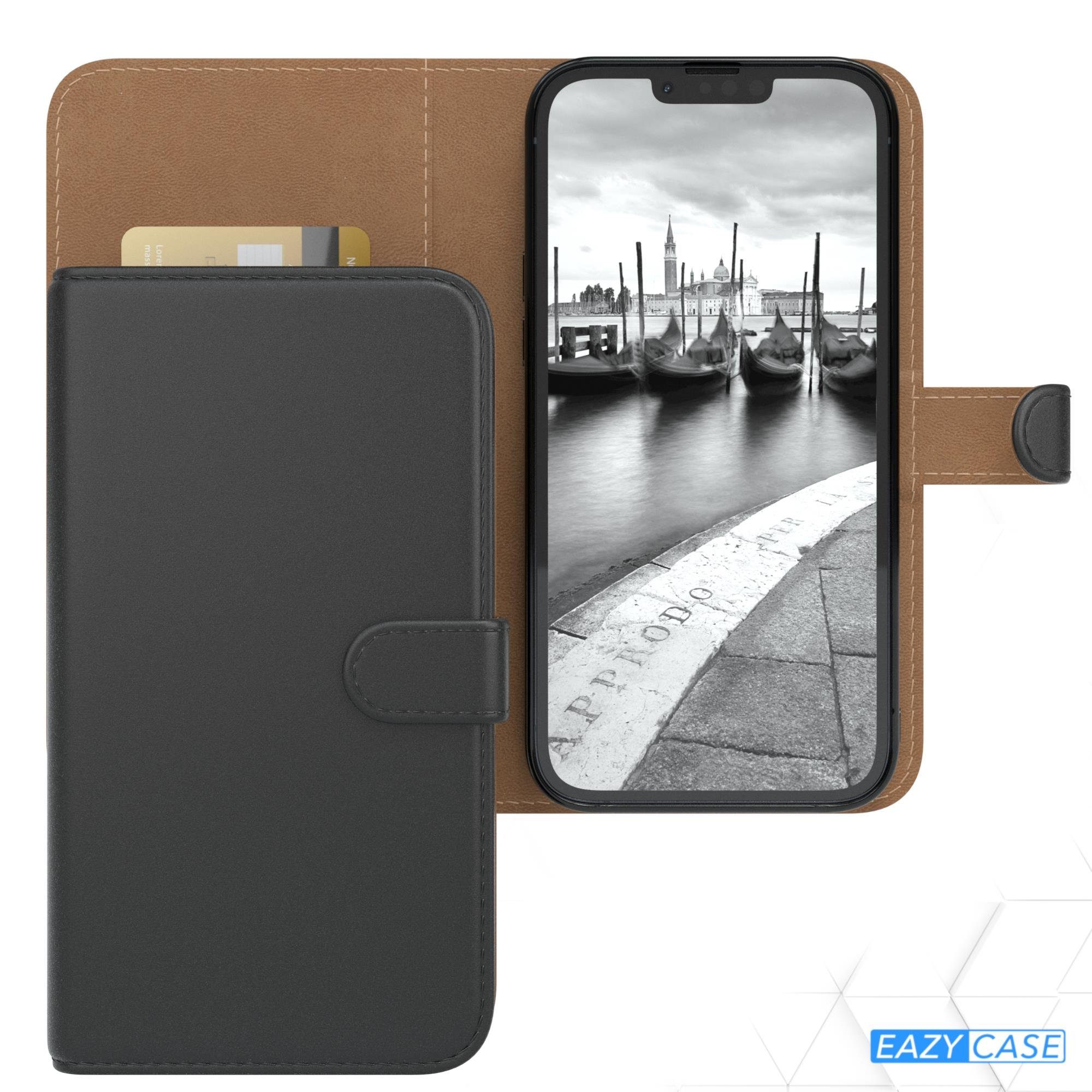 EAZY CASE Handyhülle Uni Bookstyle für Apple iPhone 14 Plus 6,7 Zoll, Schutzhülle mit Standfunktion Kartenfach Handytasche aufklappbar Etui