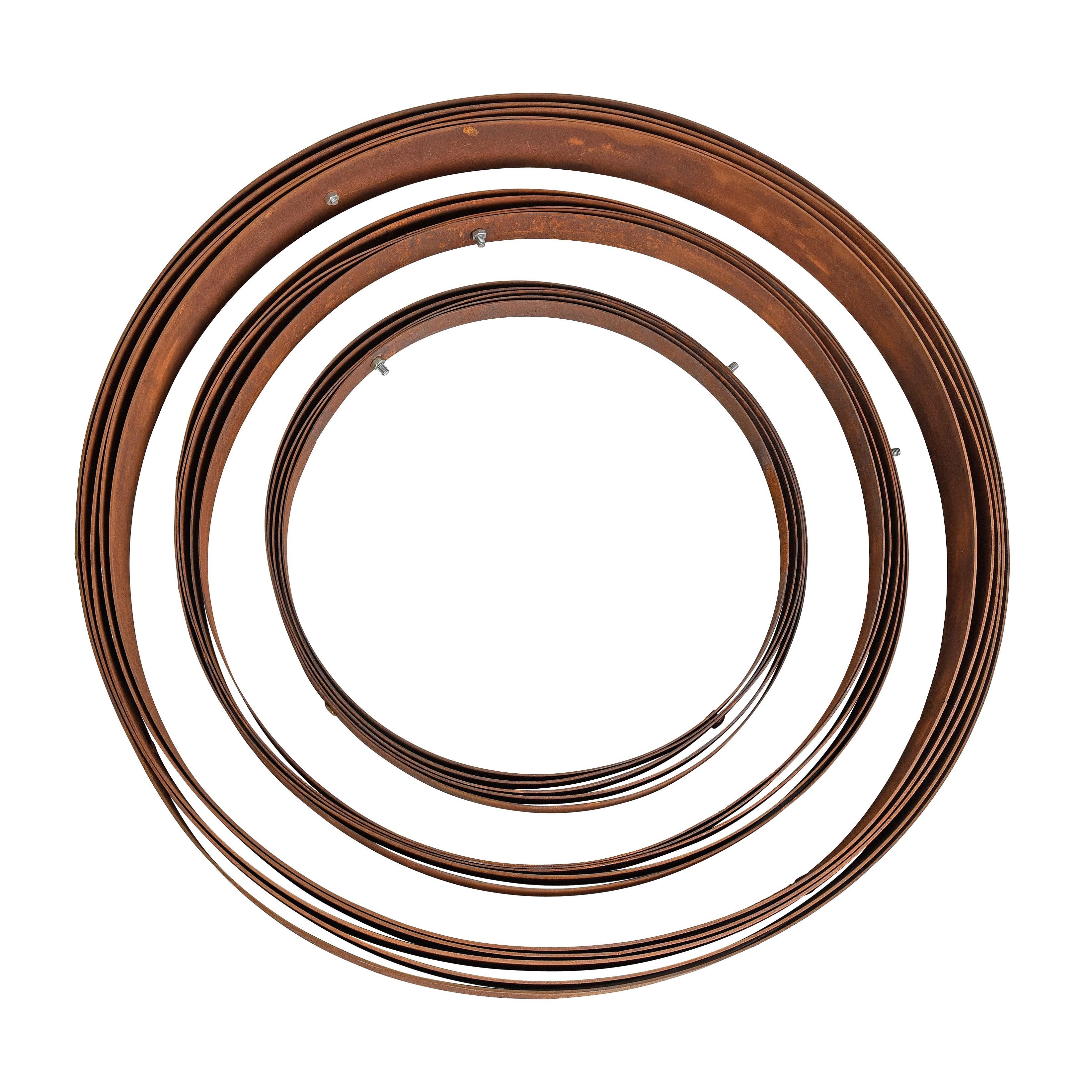 ESTEXO Dekokugel Gartenkugel Edelrost 3er Set Kugel Gartendeko Rost 30 - 50 cm Eisen – Bild 5 von 5