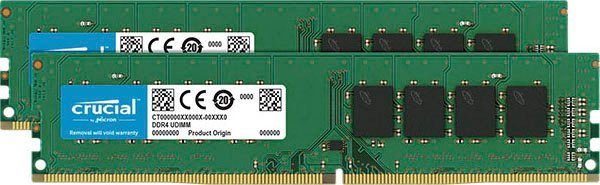 Image of Crucial »32GB Kit (2 x 16GB) DDR4-2666 UDIMM« PC-Arbeitsspeicher