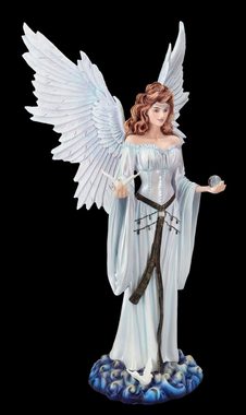 Figuren Shop GmbH Fantasy-Figur Engelfigur mit Tauben - Himmelsfrieden - Fantasy Engel Dekofigur