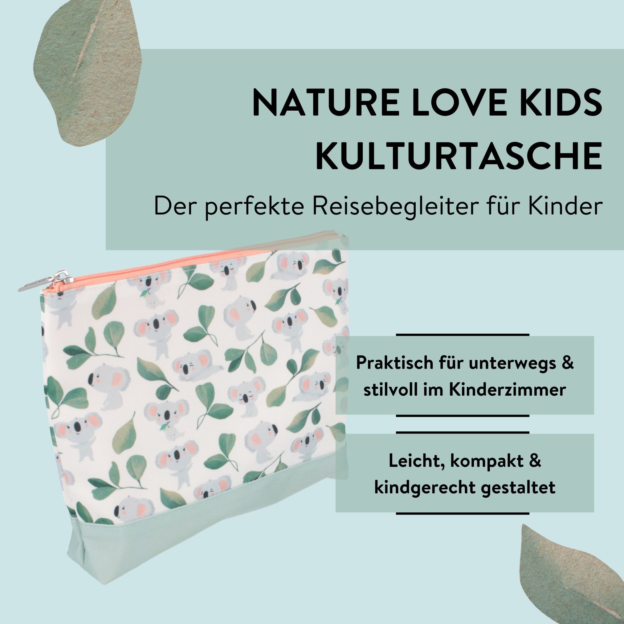 PARSA Beauty Kosmetiktasche PARSA Beauty NATURE KIDS Kulturtasche Koala Kinder Kosmetiktasche