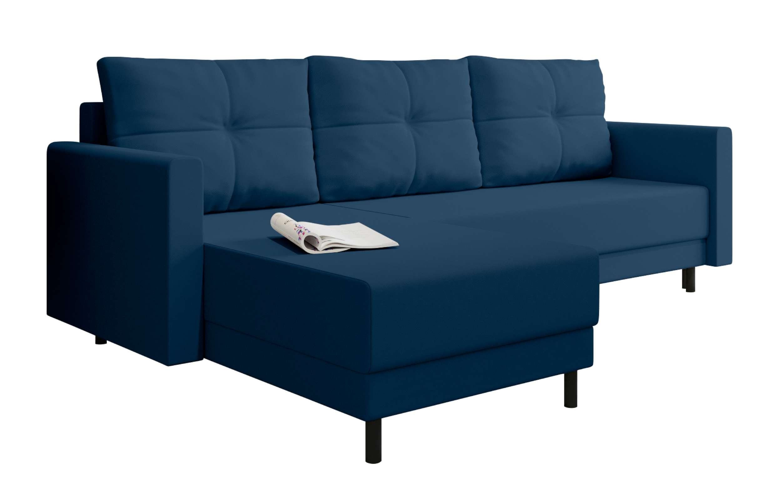 Paloma, mit Modern Design Bettfunktion, Ecksofa Stylefy Bettkasten, Eckcouch, Sitzkomfort, mit L-Form, Sofa,