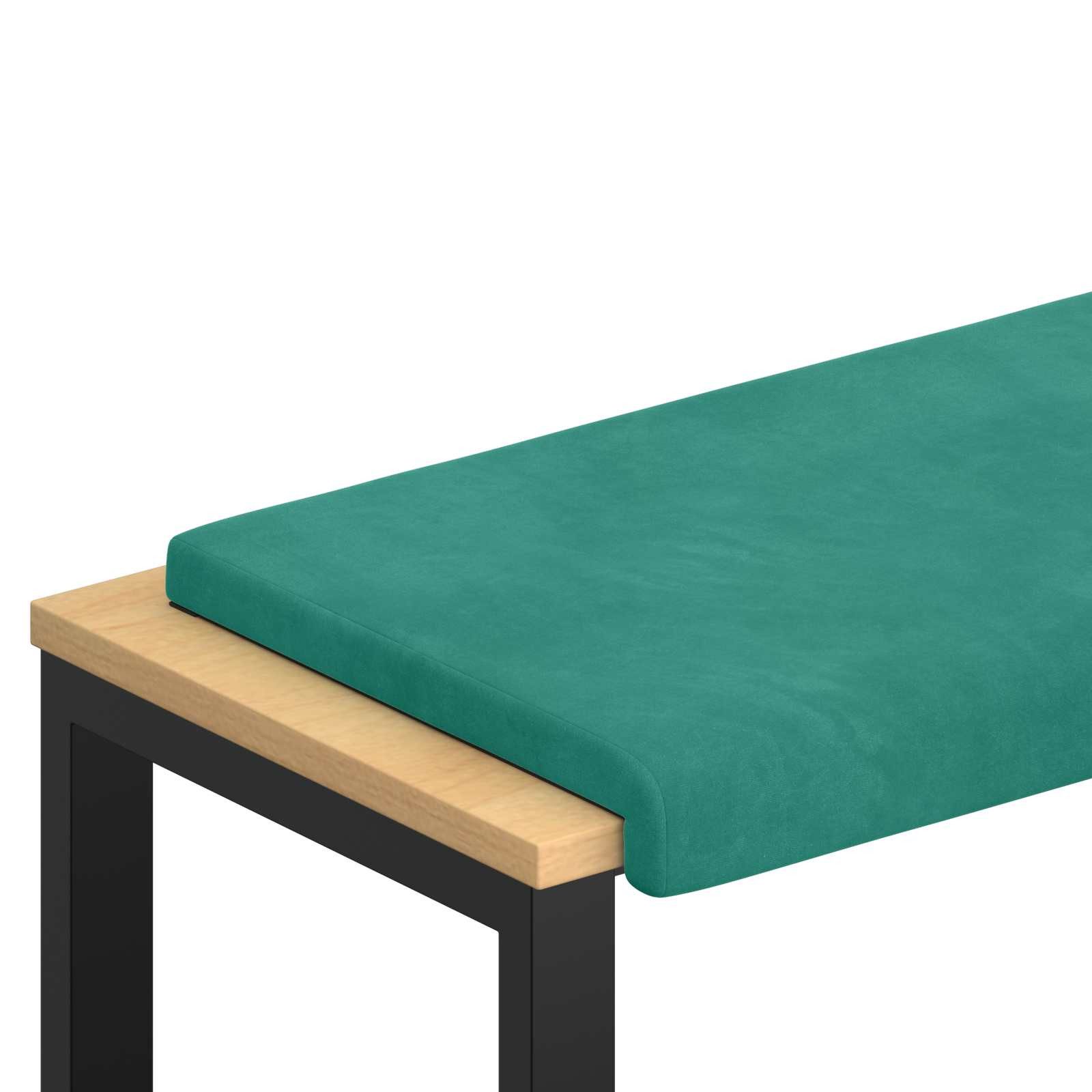 vidaXL Sitzauflage Bankkissen Samt Türkis Tiefe 35 cm, (1 St)