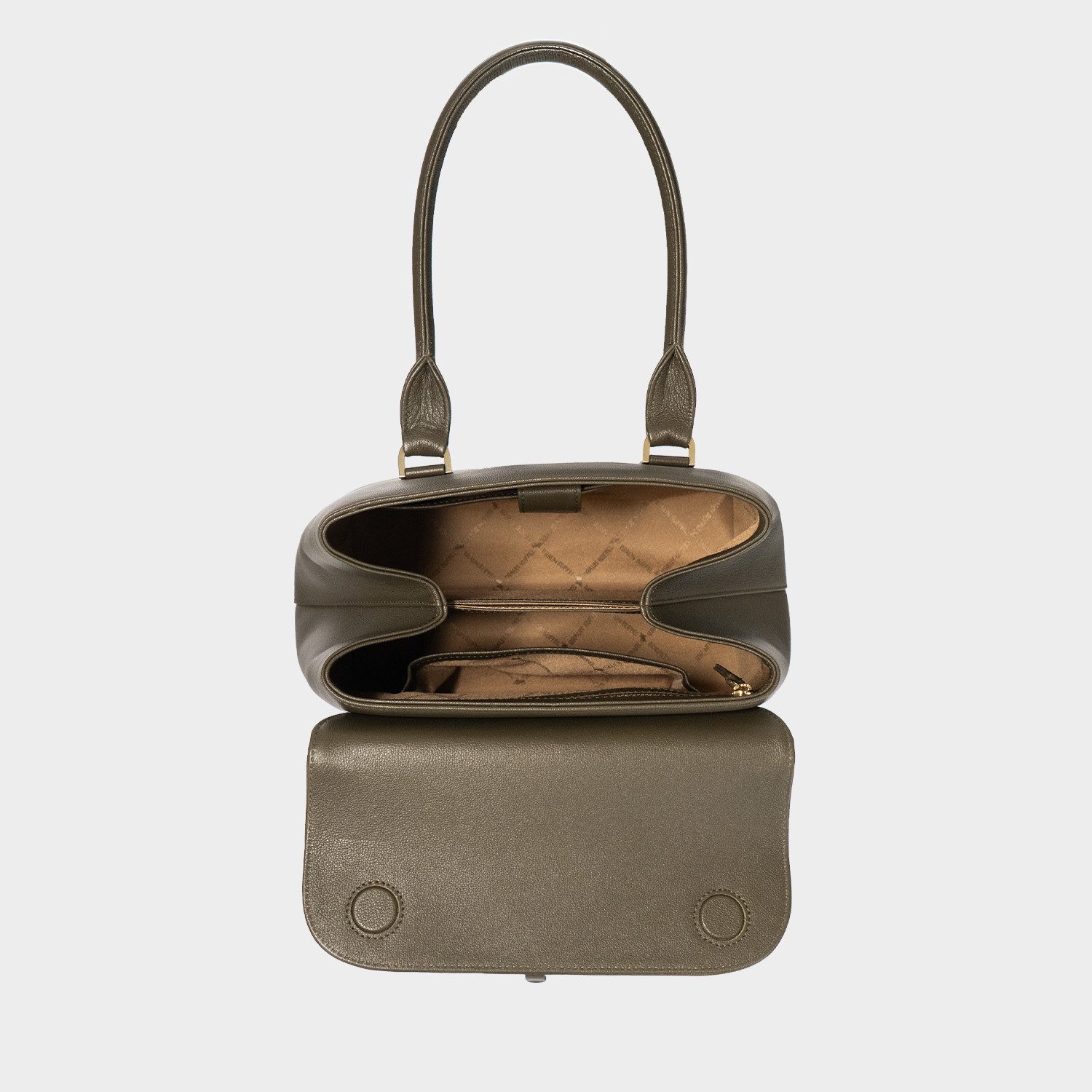 Braun Büffel Handtasche KAROLINE ICONIC Tote Small grün