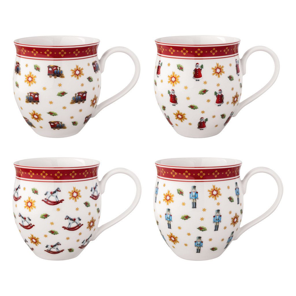 Villeroy & Boch Geschirr-Set Toy's Delight Becher Set 4tlg (4-tlg), 4 Personen, Porzellan, Premium Porcelain, 4 Stck, Handwäsche empfohlen