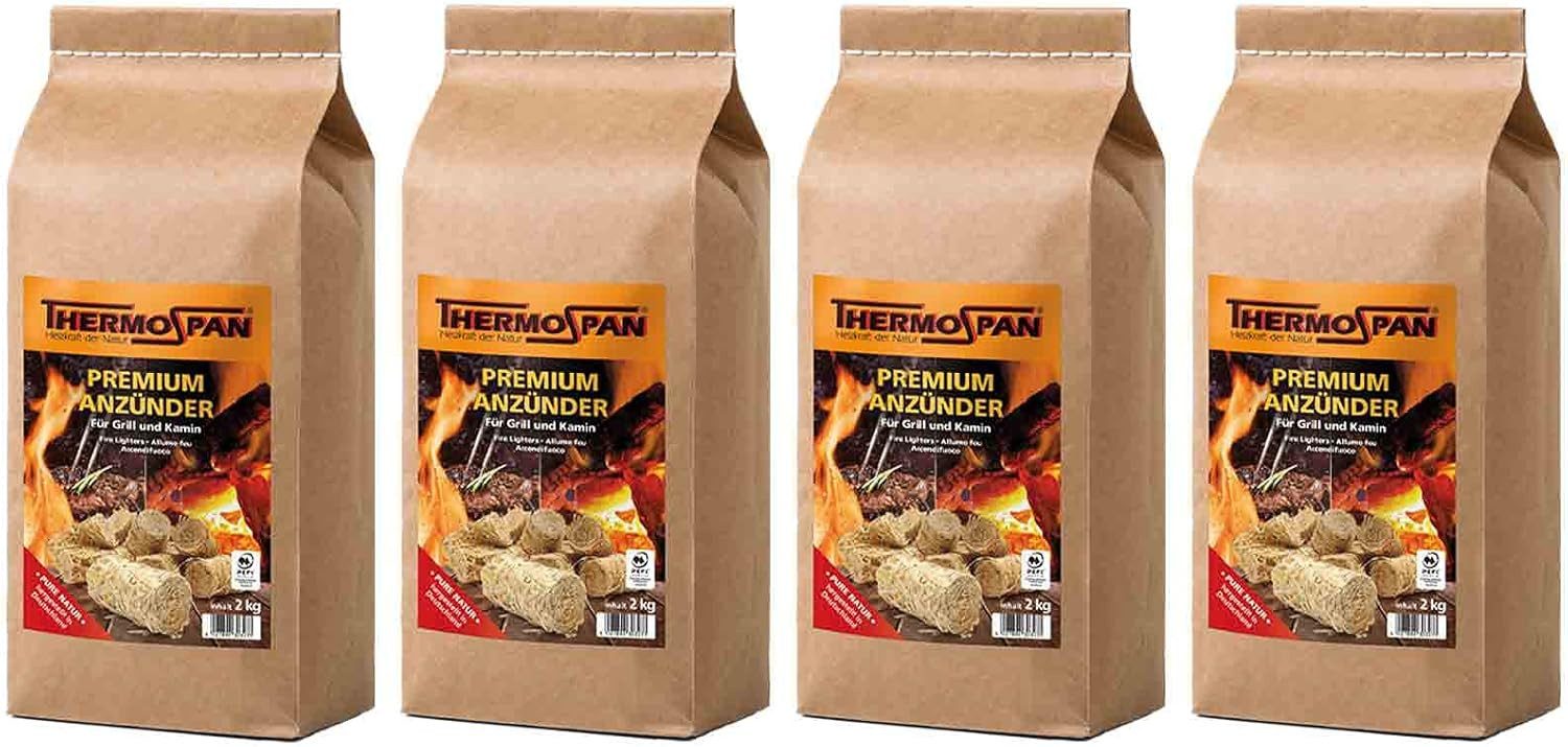 Grillanzünder Thermospan Premium Anzünder 4x2kg