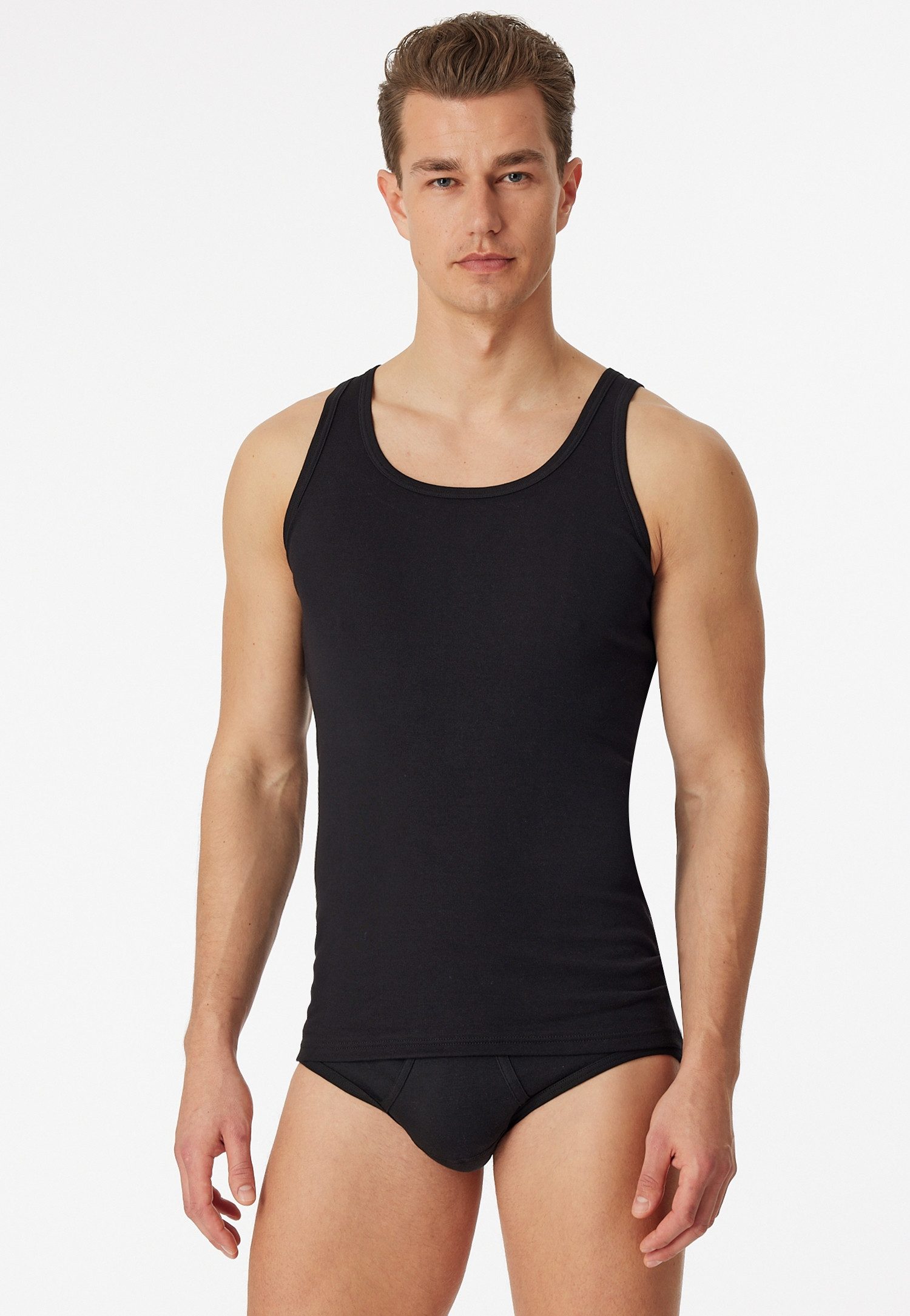 Schiesser Unterhemd Original Classics (2er Pack) mit etwas längerer Rückenpartie