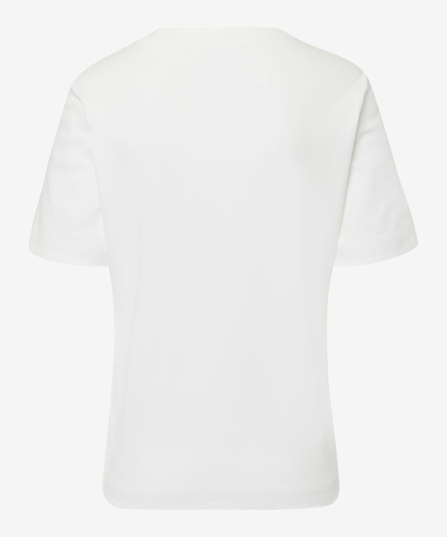 Shirt in Kurzarmshirt feiner CIRA, Style Cleanes Jersey-Qualität Brax