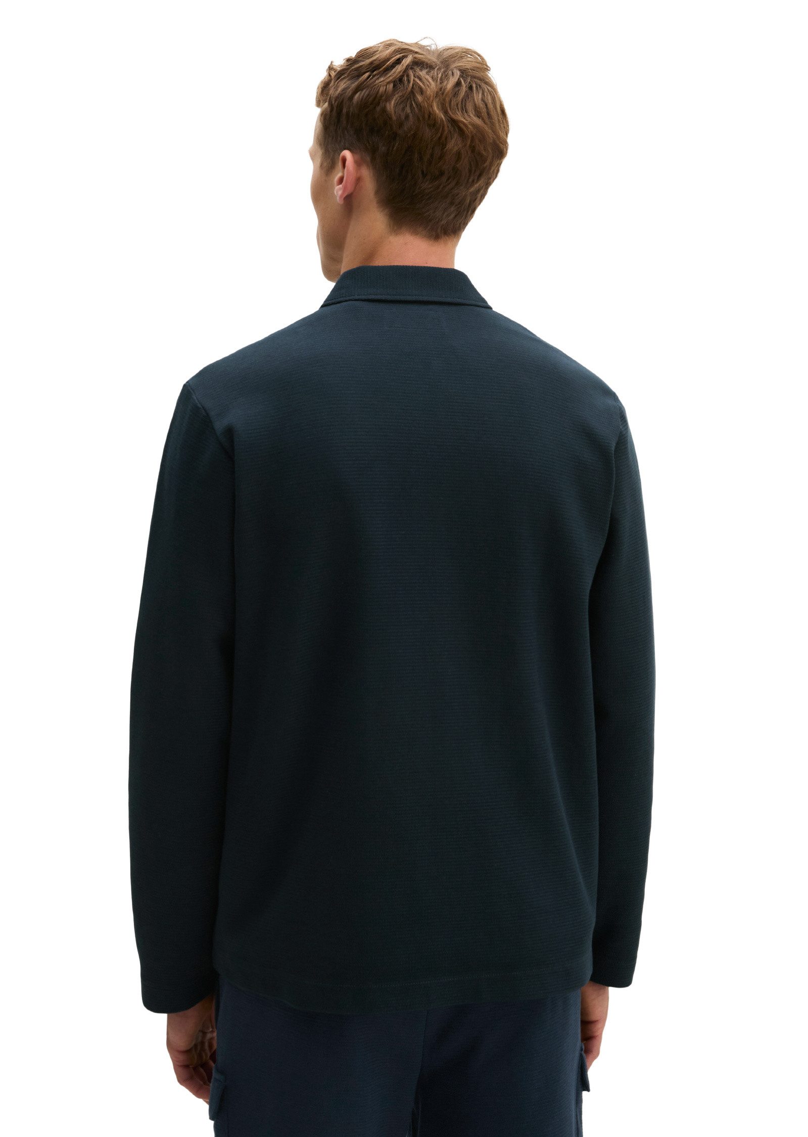 Marc O'Polo Sweatjacke mit feiner Struktur