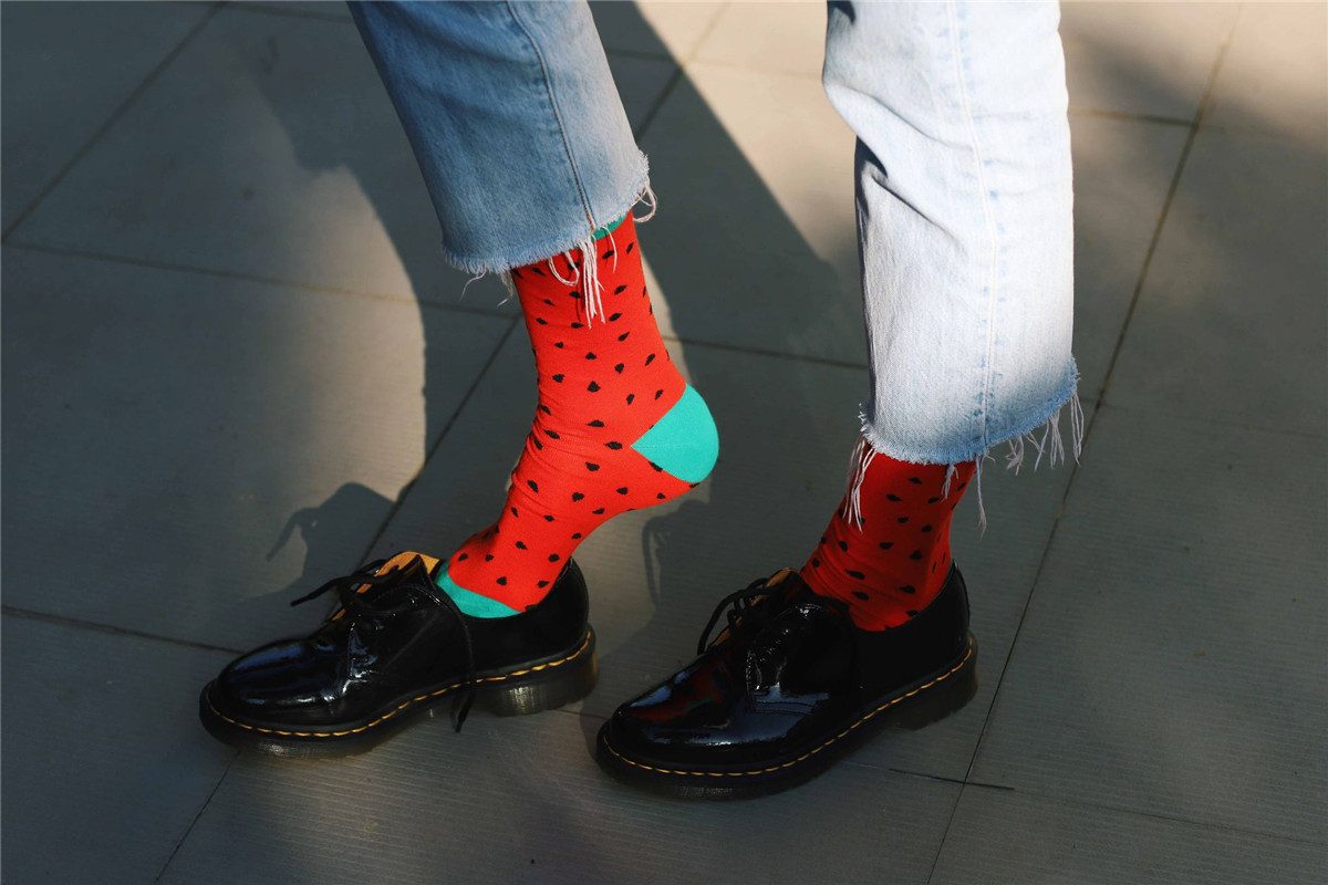 DOIY Socken Watermelon (Box, 1-Paar, Strümpfe geformt als ein Stück Melone) Fun Geschenkidee