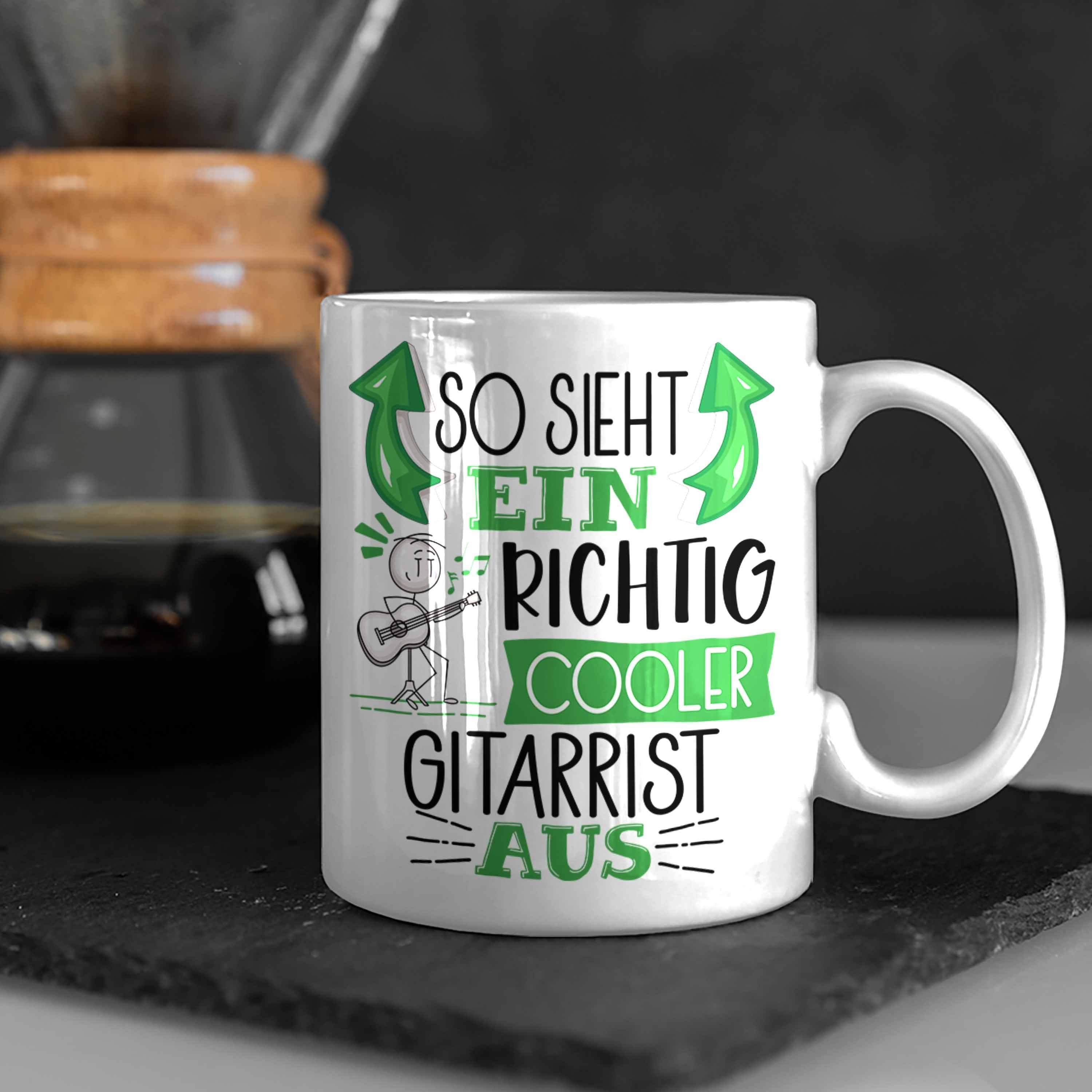 Weiss Sieht Tasse Gitarrist Trendation Aus Tasse Cooler Richtig für Gitarrist So Geschenk Ein