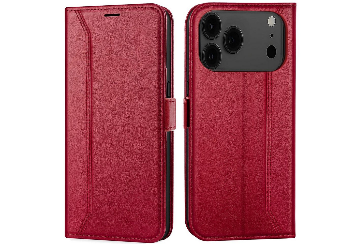 CoolGadget Handyhülle Book Case Elegance Tasche für Apple iPhone 17 Pro 6,3 Zoll, Hülle Magnet Klapphülle Flip Case für iPhone 17 Pro Schutzhülle
