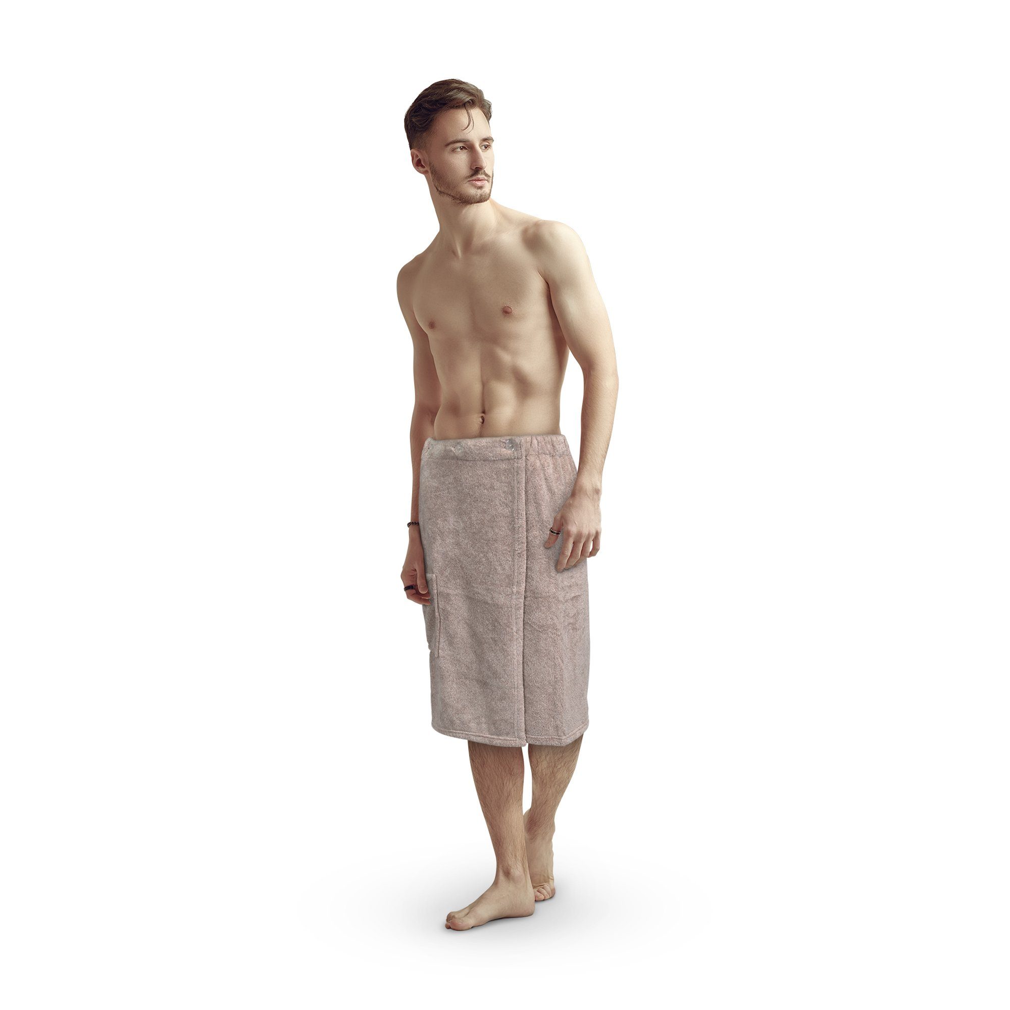 Bestlivings Saunatuch Herren 60x145cm, Sauna Kilt günstig online kaufen