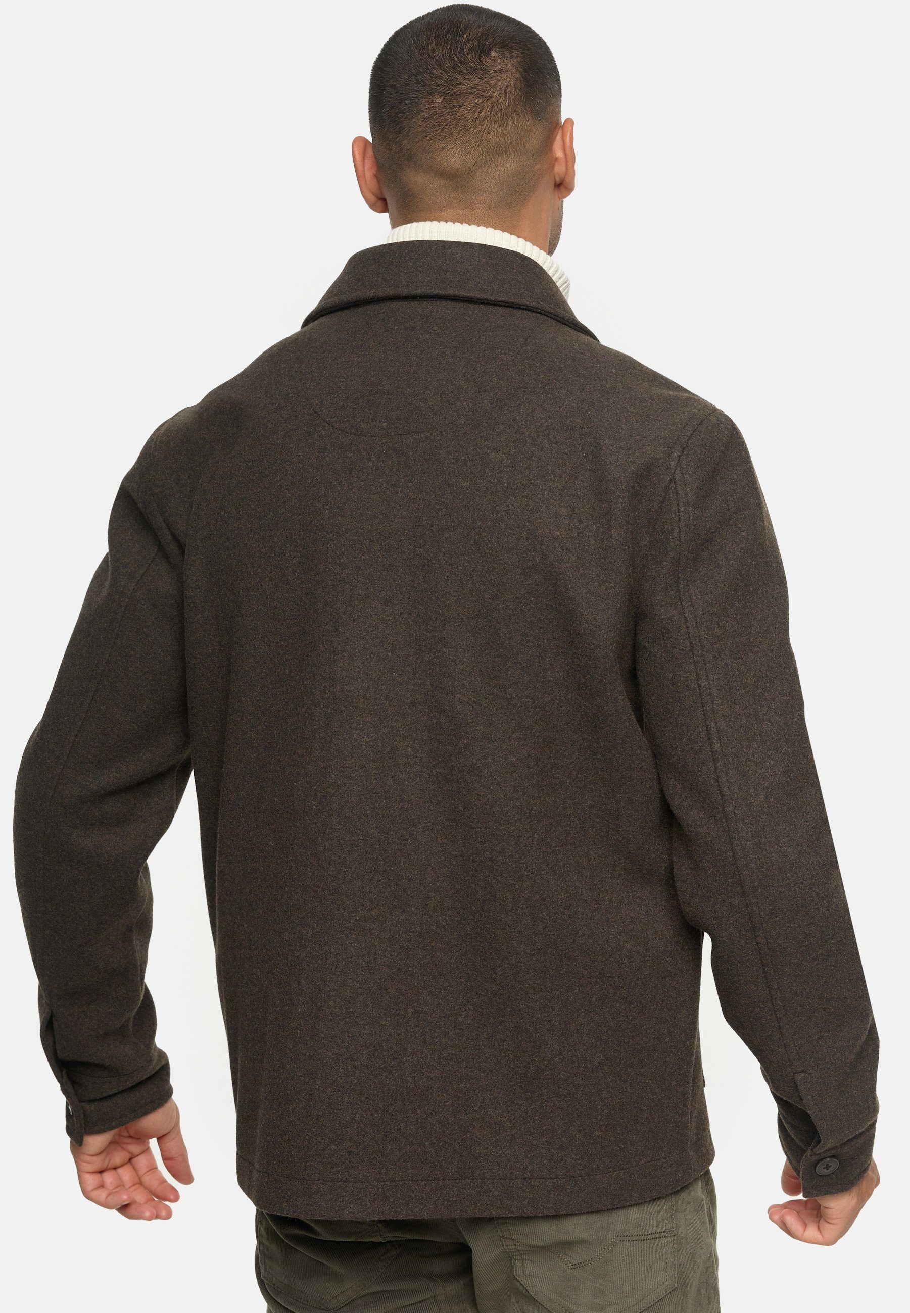Indicode Sommerjacke Herren INMacking Übergangsjacke Herrenjacke Overshirt-Jacke mit Hemdkragen