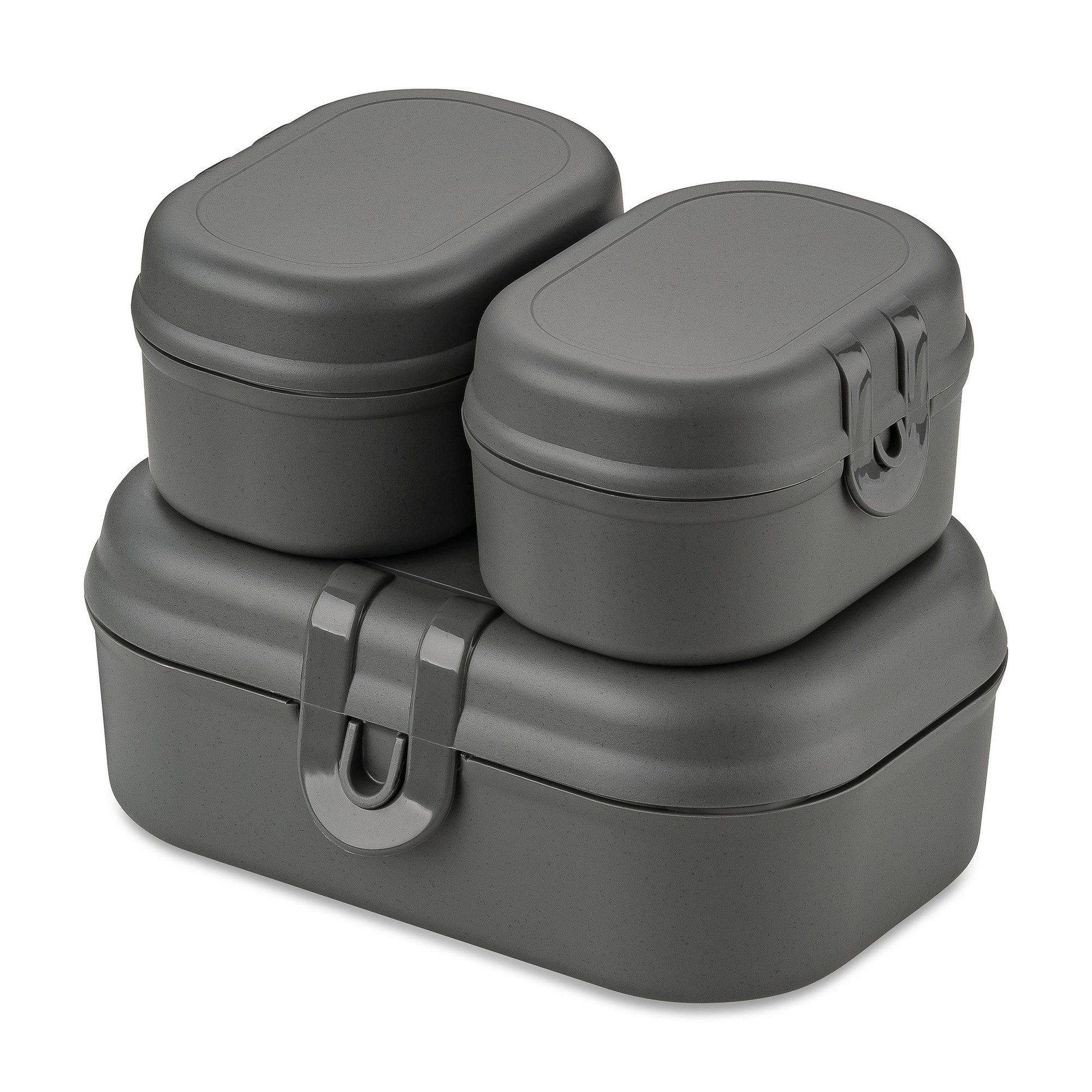 KOZIOL Lunchbox Lunchbox PASCAL READY MINI, 3er-Set, KOZIOL, Kunststoff