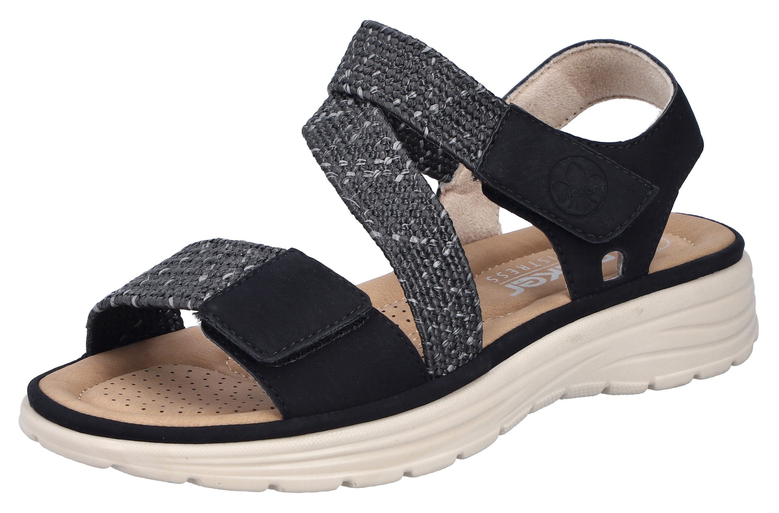 Rieker Sandale, Sommerschuh, Outdoorsandale mit regulierbaren Klettverschlü günstig online kaufen