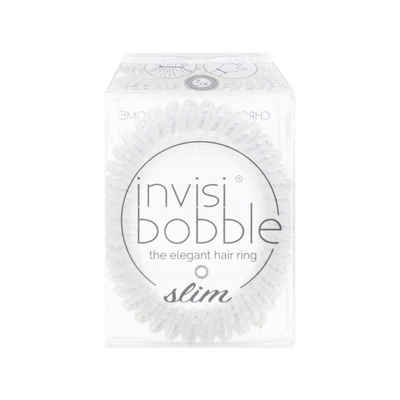 invisibobble Spiral-Haargummi invisibobble Slim Crystal Clear 3 Dünne Haargummis transparent elegant