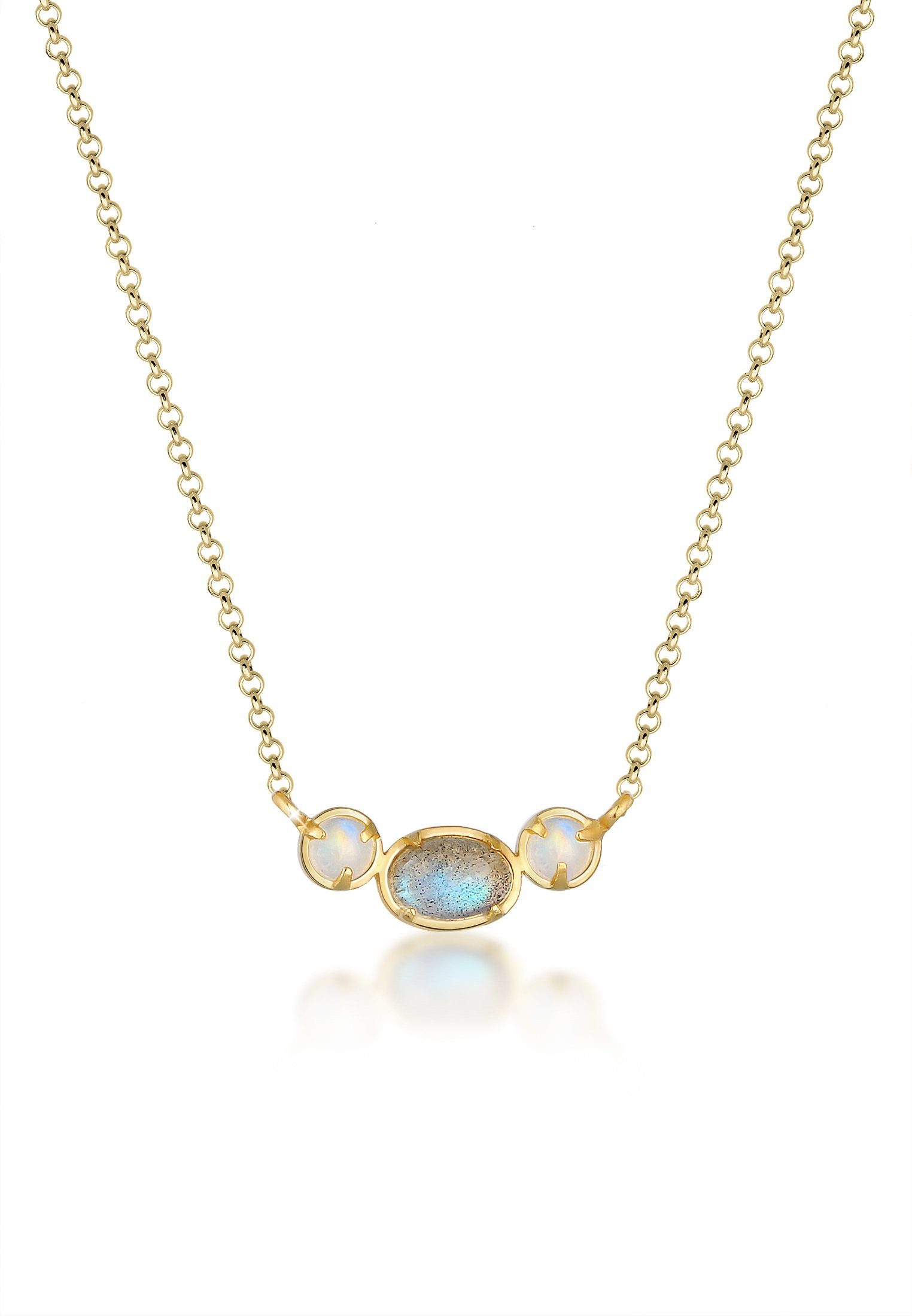 Elli Premium Kette mit Anhänger Mondstein günstig online kaufen