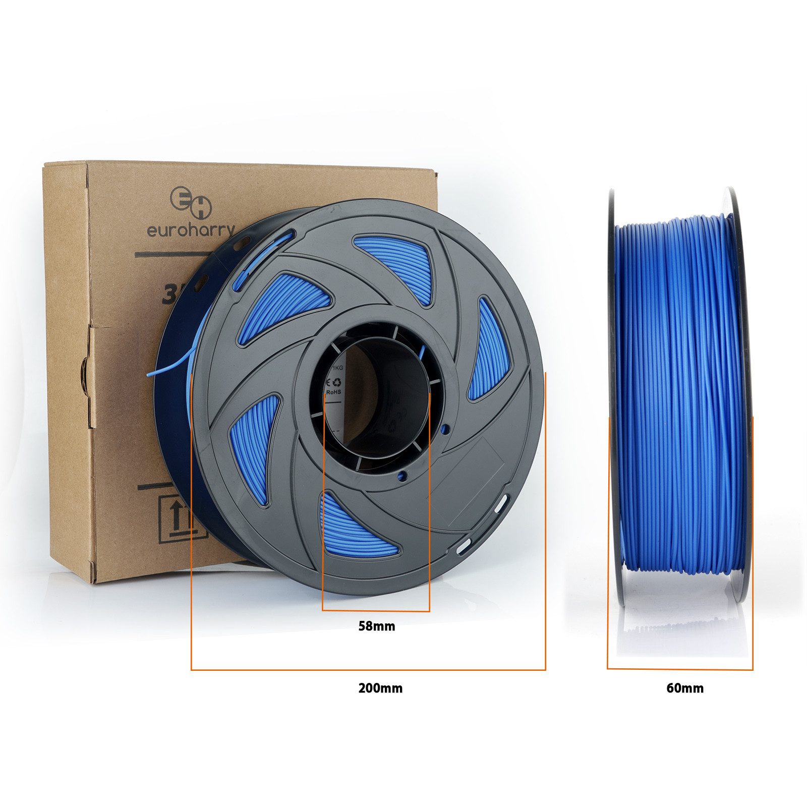 euroharry Filament 3D Filament PETG 1,75mm 1KG verschiedene Farben – Bild 4 von 4