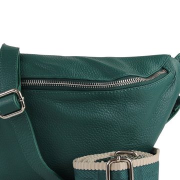 Toscanto Gürteltasche Toscanto Tasche hellgrün Gürteltasche (Gürteltasche), Damen Gürteltasche Leder, hellgrün ca. 37cm x ca. 20cm