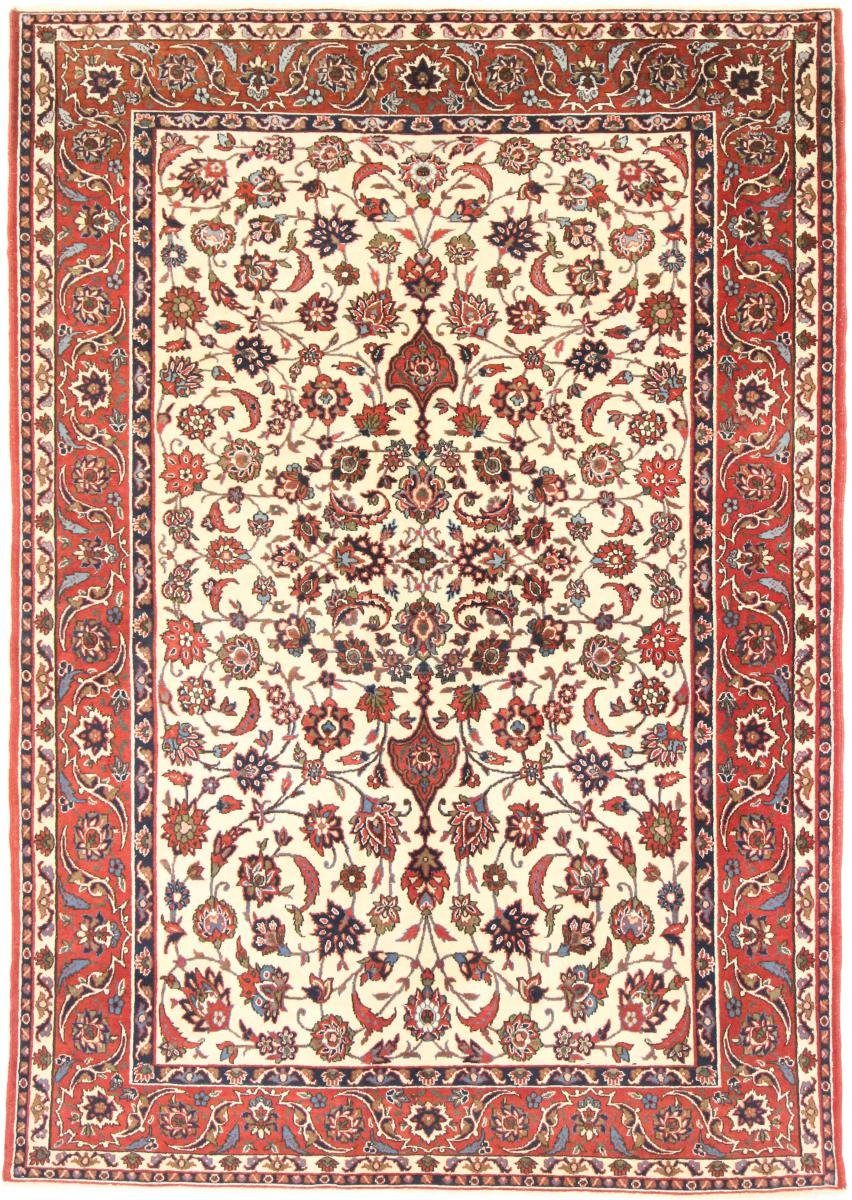 Orientteppich Isfahan 144x209 Handgeknüpfter Orientteppich / Perserteppich, Nain Trading, rechteckig, Höhe: 8 mm