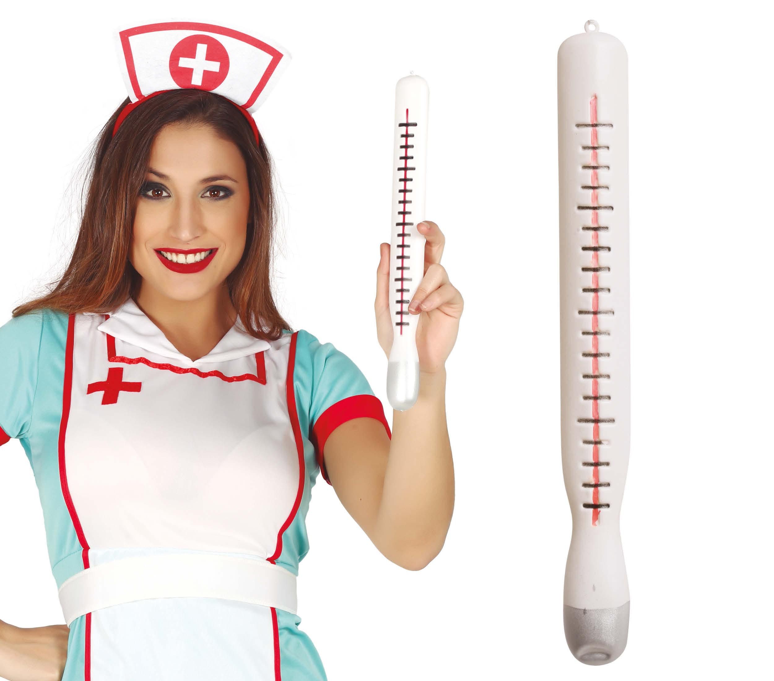 Fiestas Guirca Kostüm, Arzt Klinik Riesen Thermometer Gag Spaß Deko Partyaccessoire Karneval