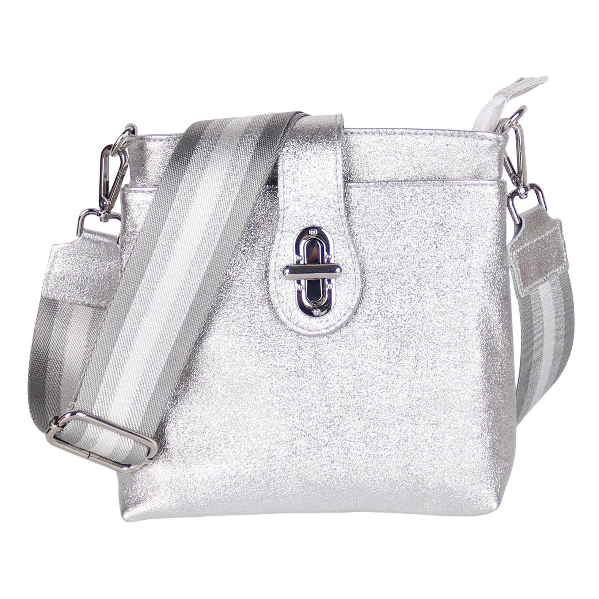 MIRROSI Umhängetasche Damen Crossbody Bag, Echtleder Made In Italy, (22x22x8cm) aus Wildleder