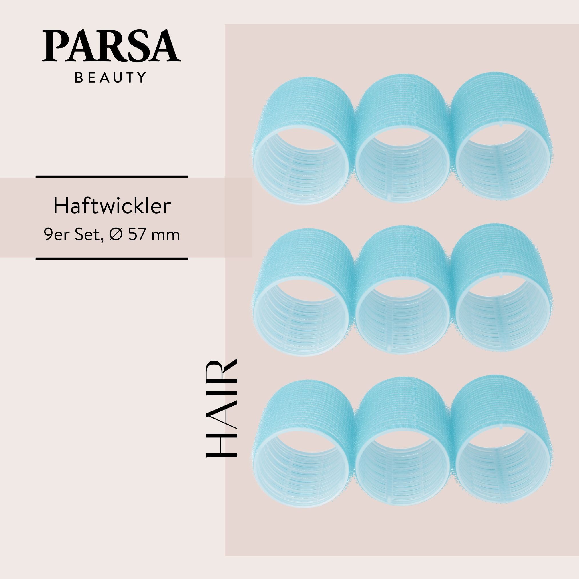 PARSA Beauty Lockenwickler PARSA Beauty selbsthaftende Haftwickler 57 mm – 9 Stück