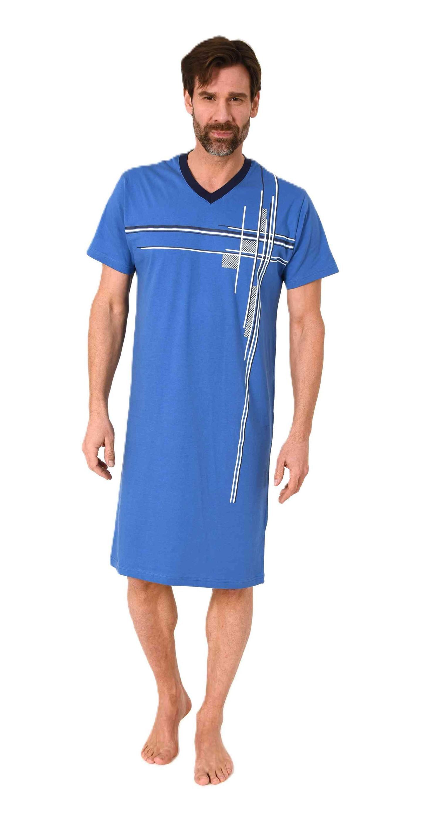 Normann Pyjama Normann Herren kurzarm Nachthemd günstig online kaufen