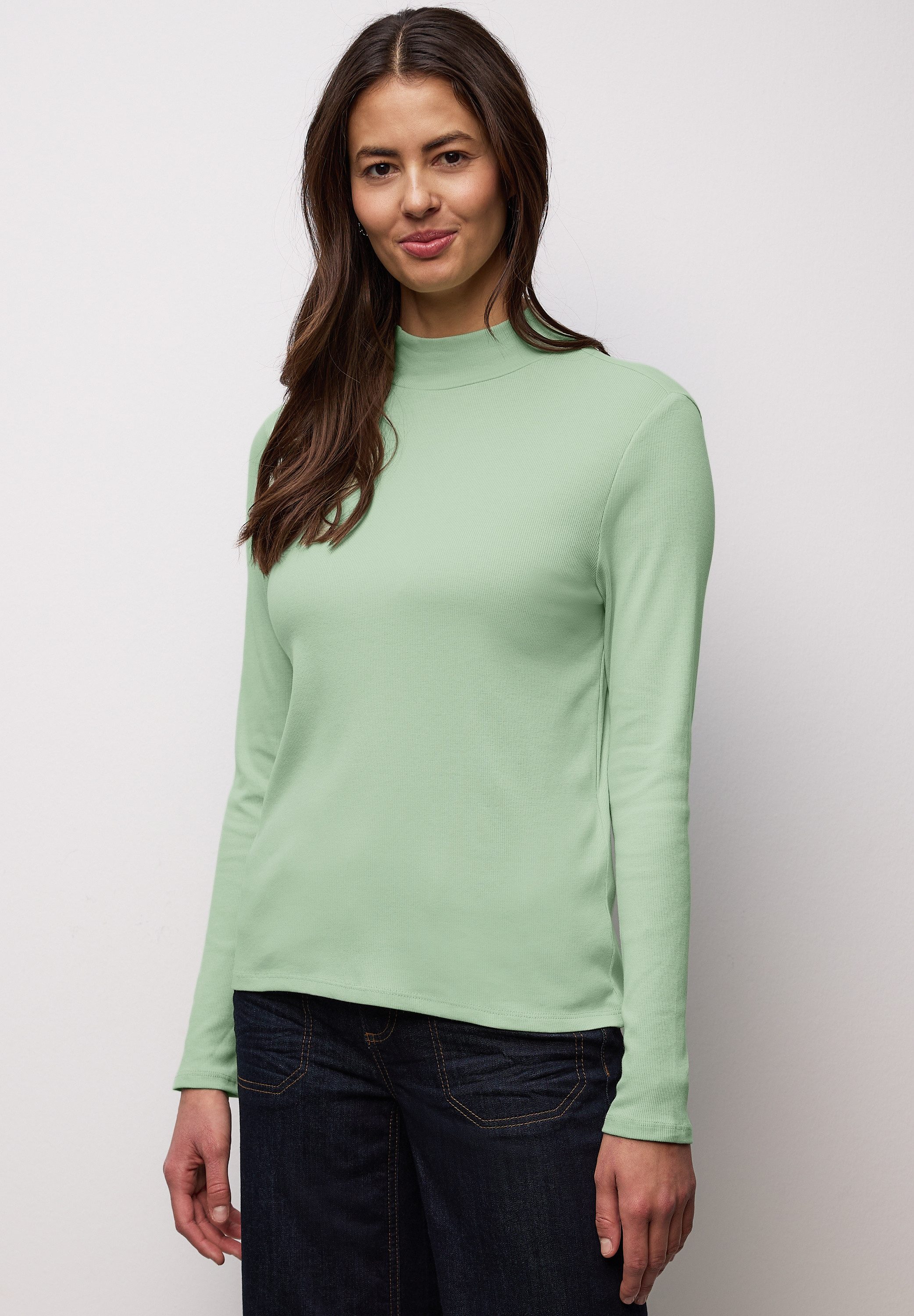 STREET ONE Langarmshirt im soften Baumwoll-Mix
