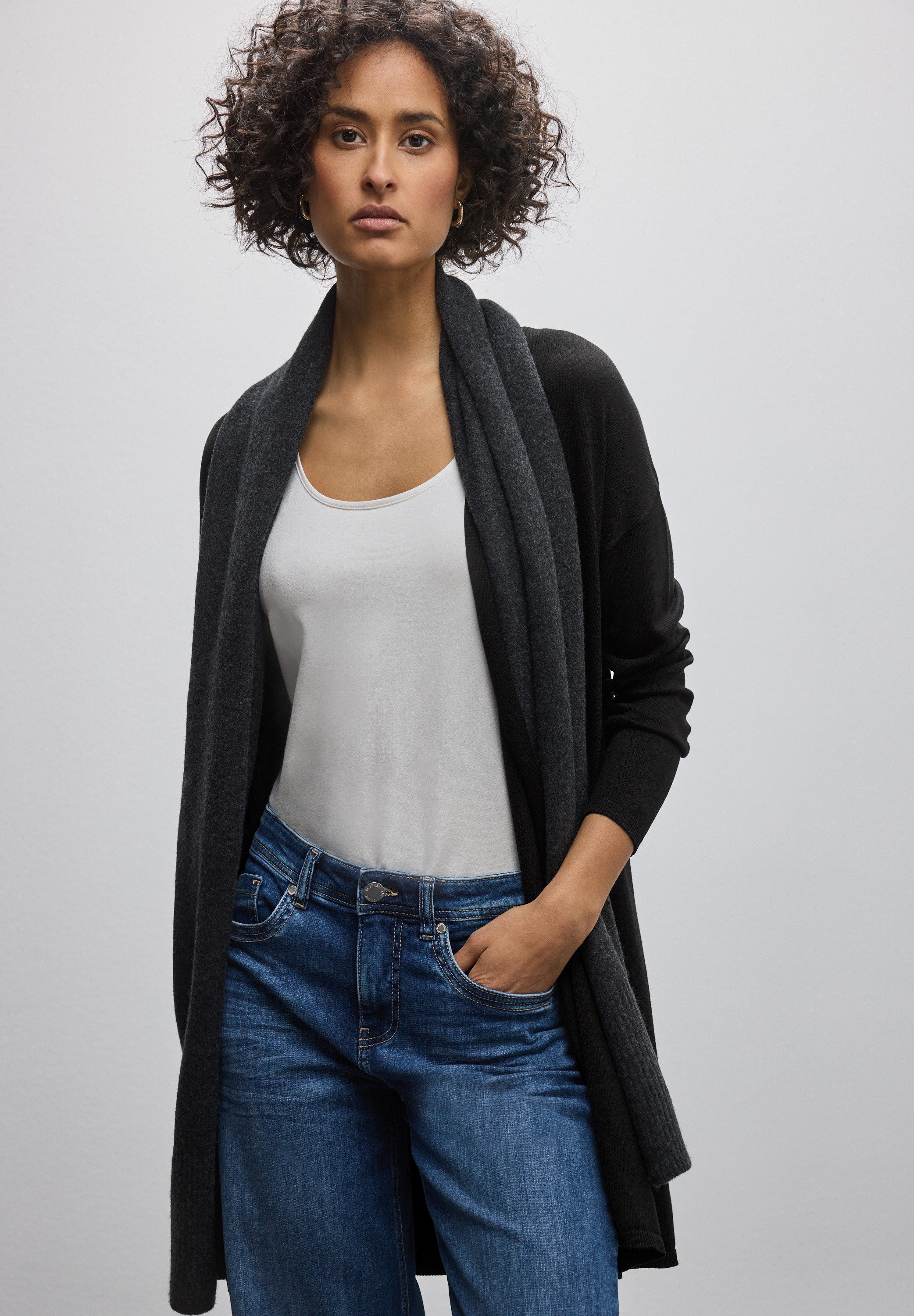 STREET ONE Strickjacke aus softer Viskose
