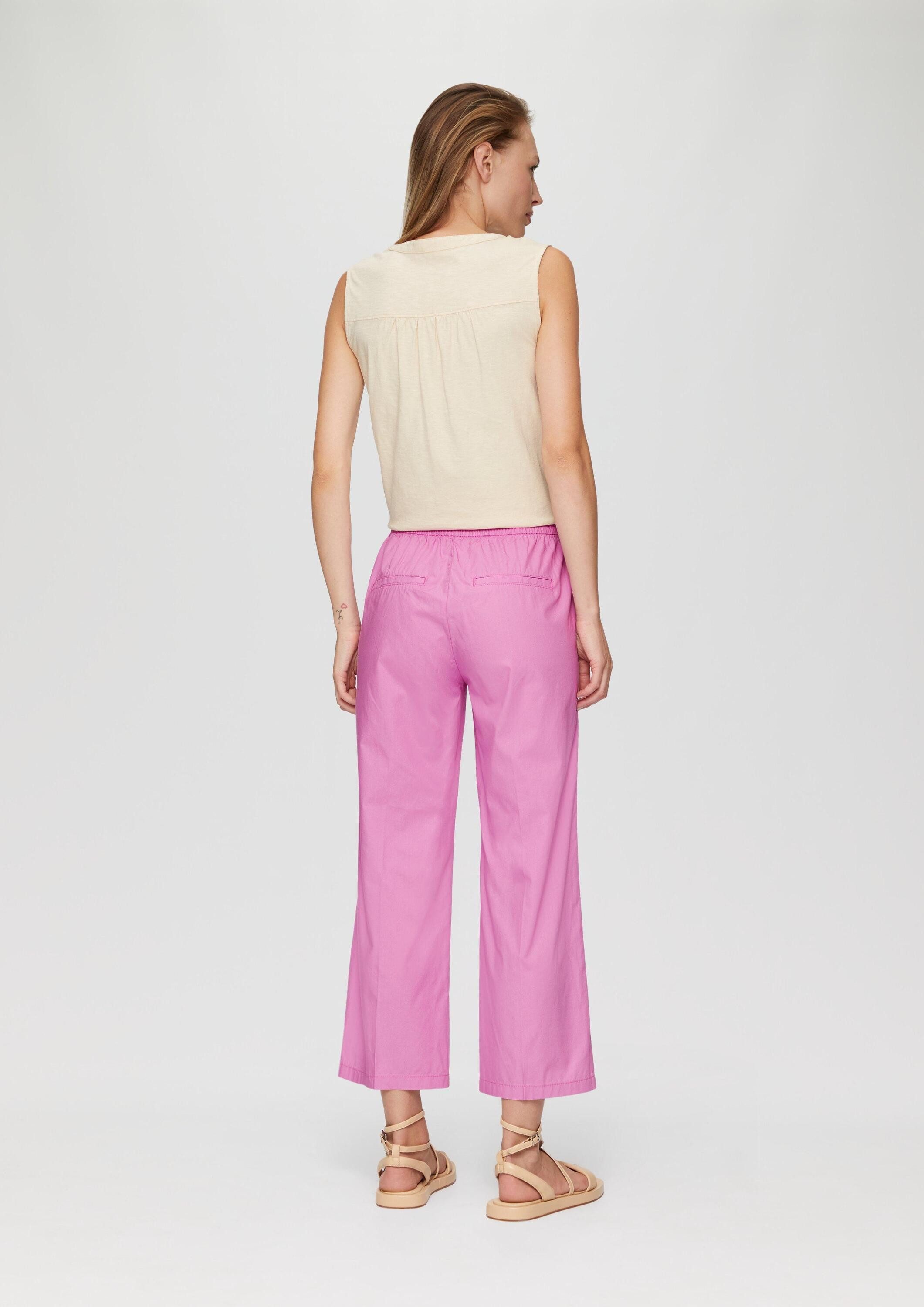 s.Oliver Culotte Hose Culotte aus Baumwolle mit Elastikbund und Tunnelzug