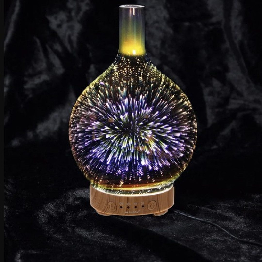 Ruhhy Luftbefeuchter Luftbefeuchter mit LED, Aromatherapie & 3D-Effekt, 3-i günstig online kaufen