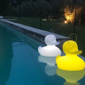 Licht-Trend Dekolicht Schwimmfähige Akku-LED-Leuchte Duck-Duck S Weiß