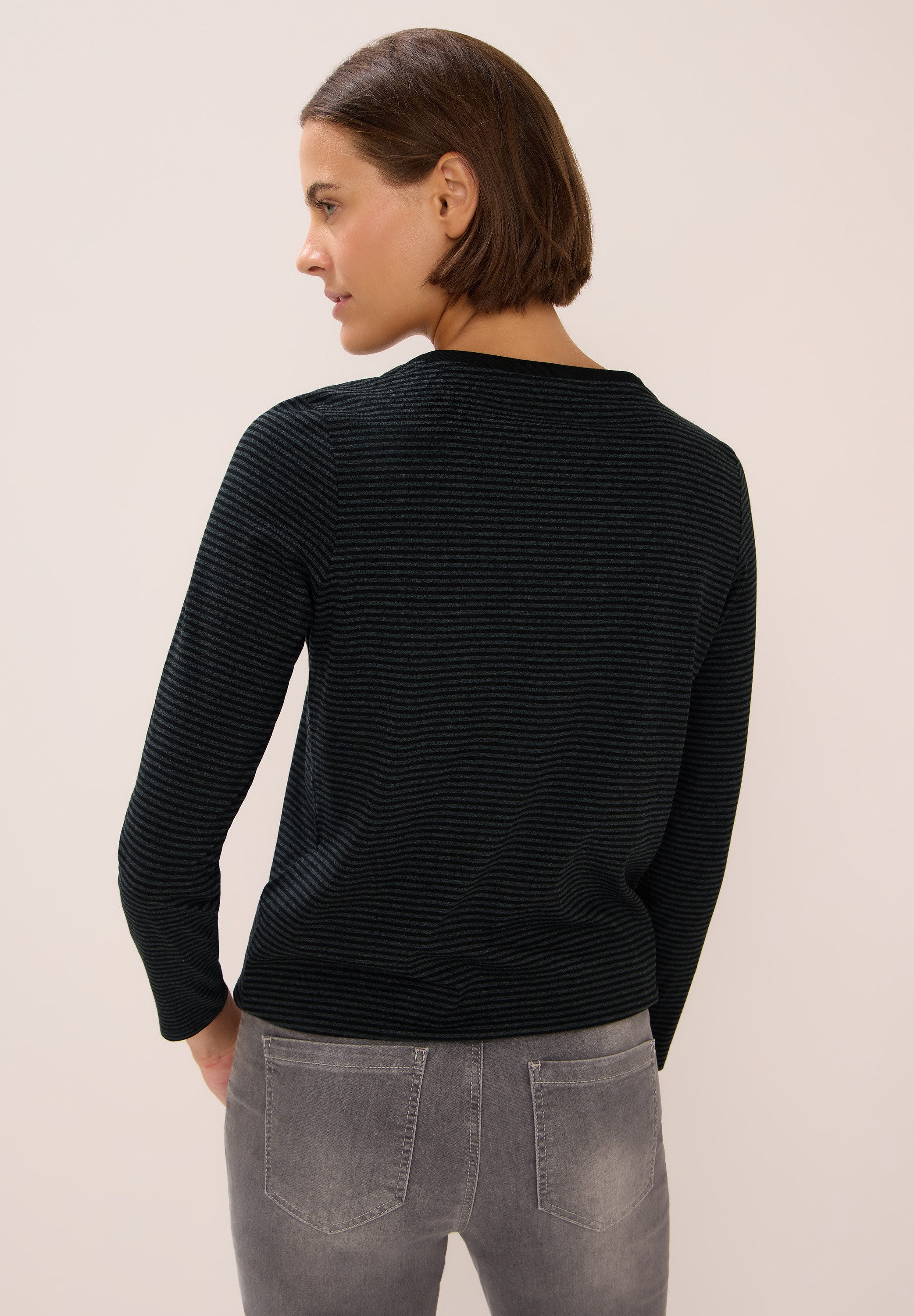 CECIL Langarmshirt im soften Baumwoll-Mix