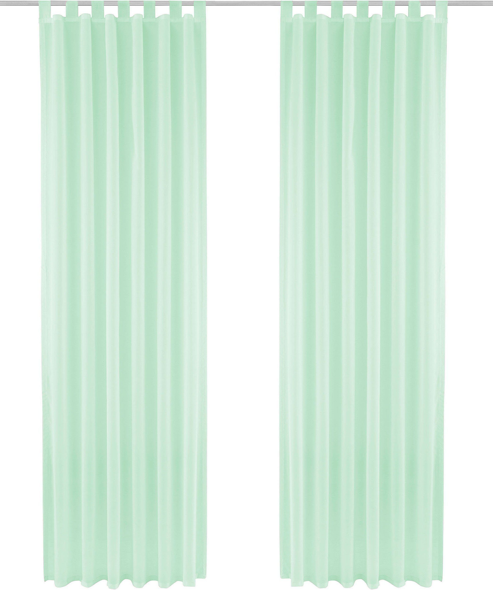 my home Gardine XANA mit Ösen, Kräuselband oder Schlaufen (1 St), Schlaufen günstig online kaufen