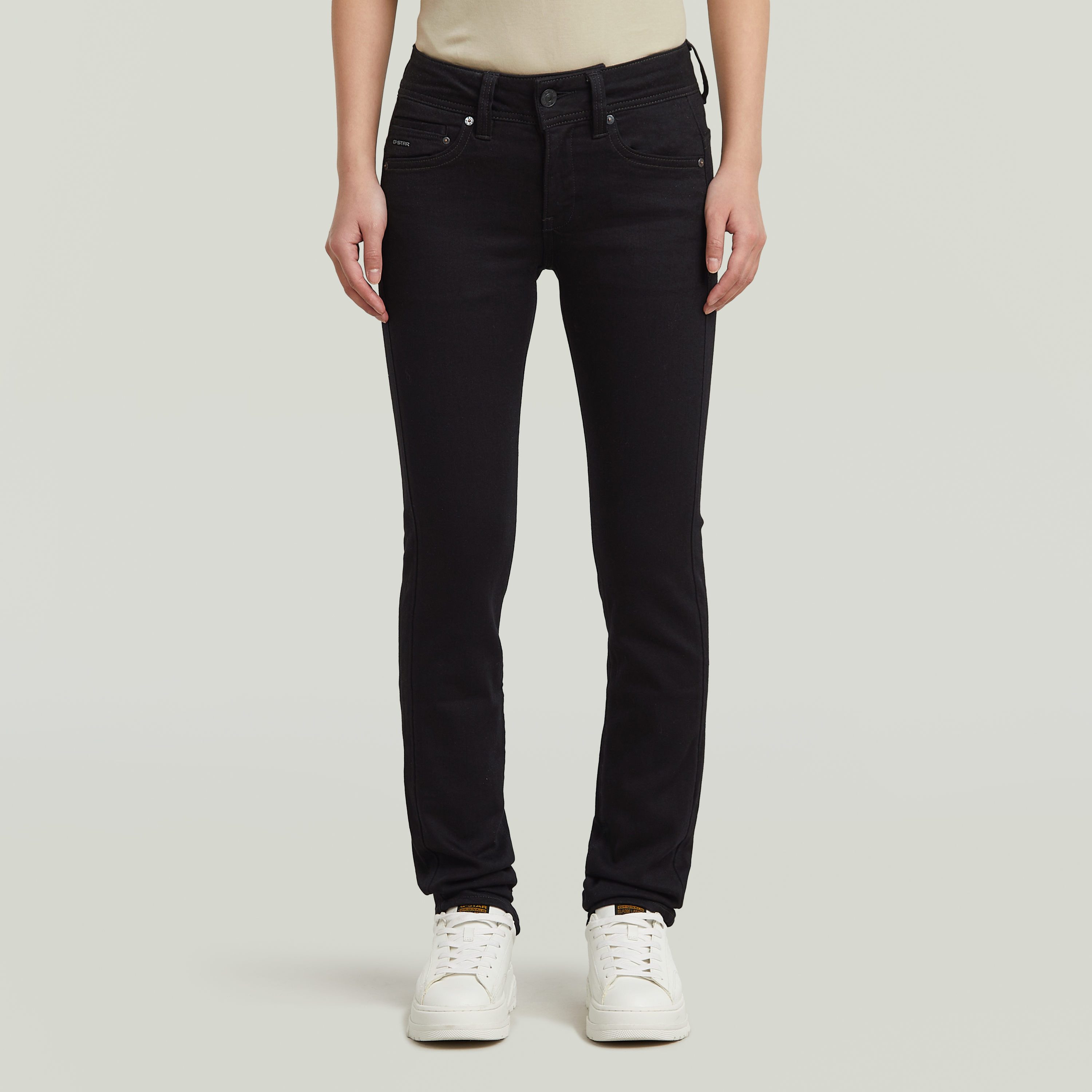G-STAR 5-Pocket-Jeans Midge Straight mit Verstelllasche hinten am Bund günstig online kaufen