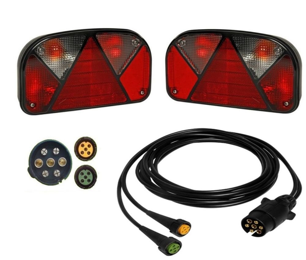 Aspöck Anhänger Aspöck Multipoint 2 - Leuchten Set - 7 polig -Hauptkabellänge 5 Meter