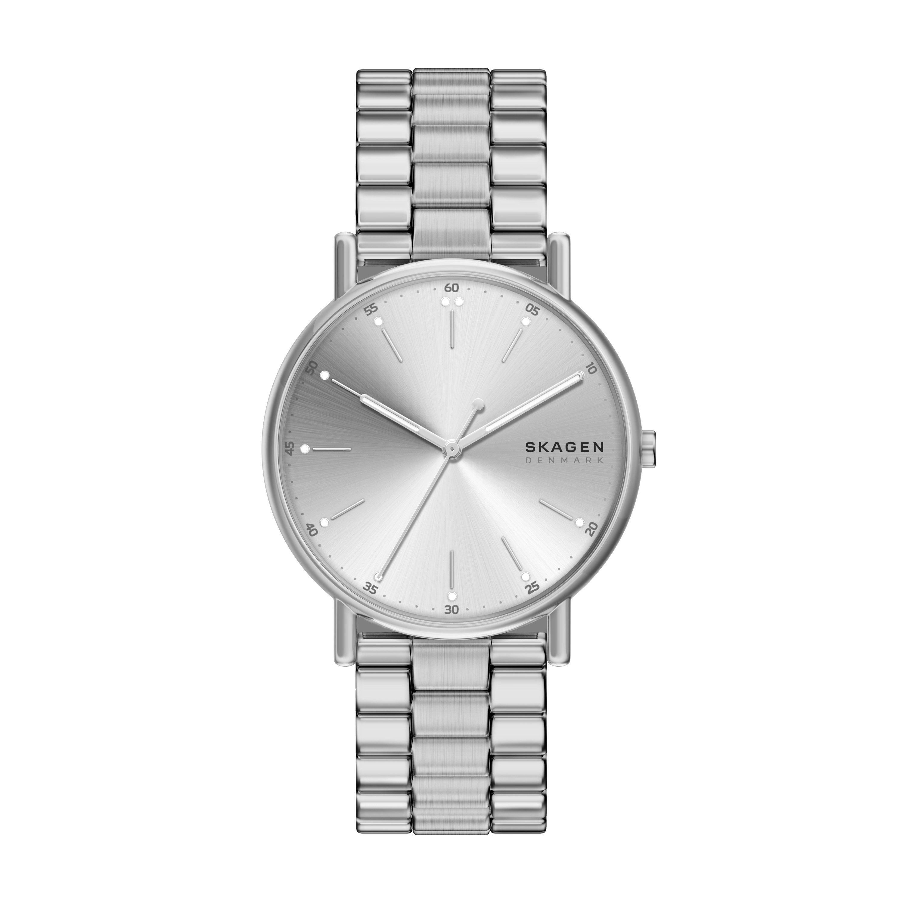 SKAGEN Quarzuhr Signatur SKW6950, Armbanduhr, Edelstahlarmband, analog