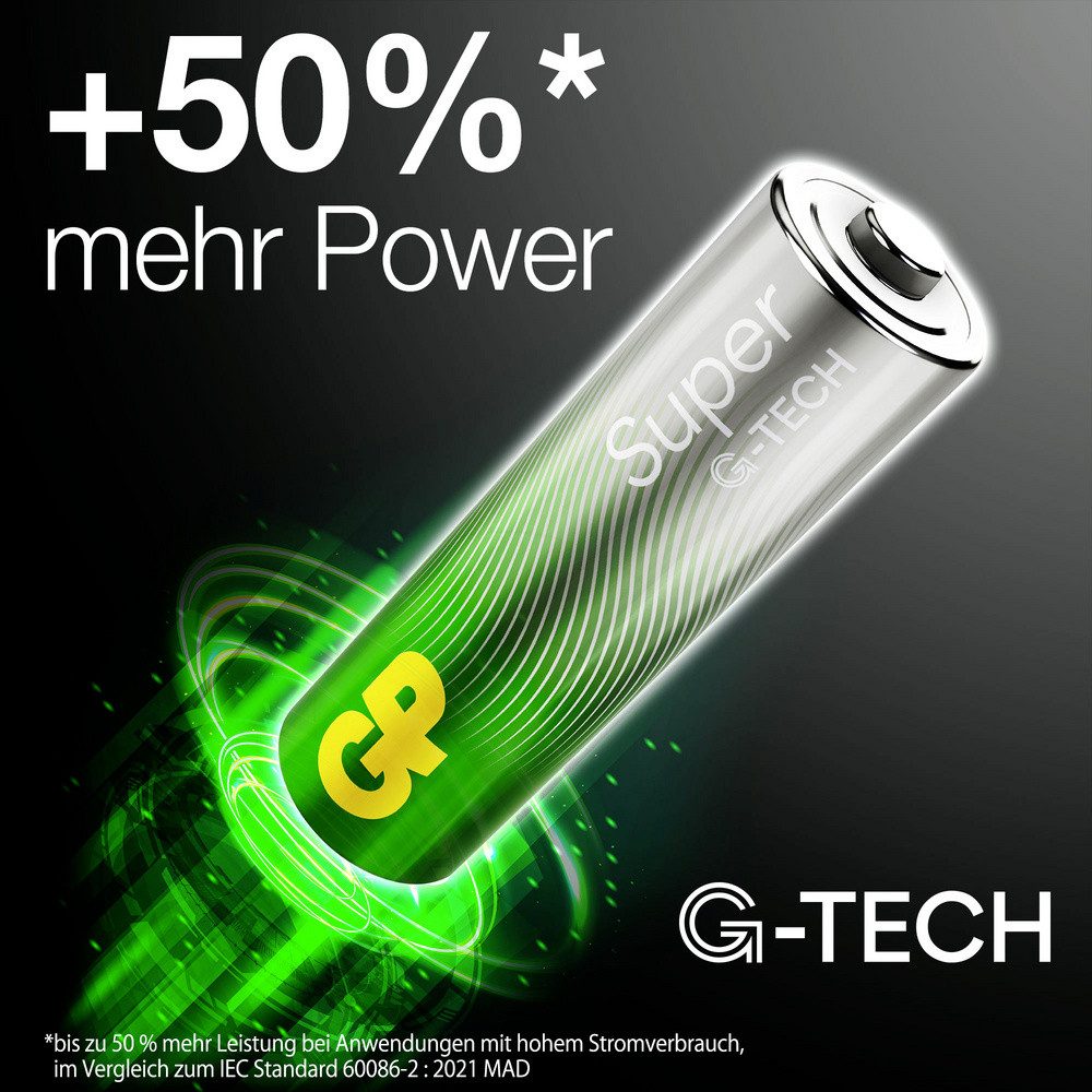 Gp GP Super Mignon (AA)-Batterie Alkali-Mangan 1.5 V 40 St. Batterie