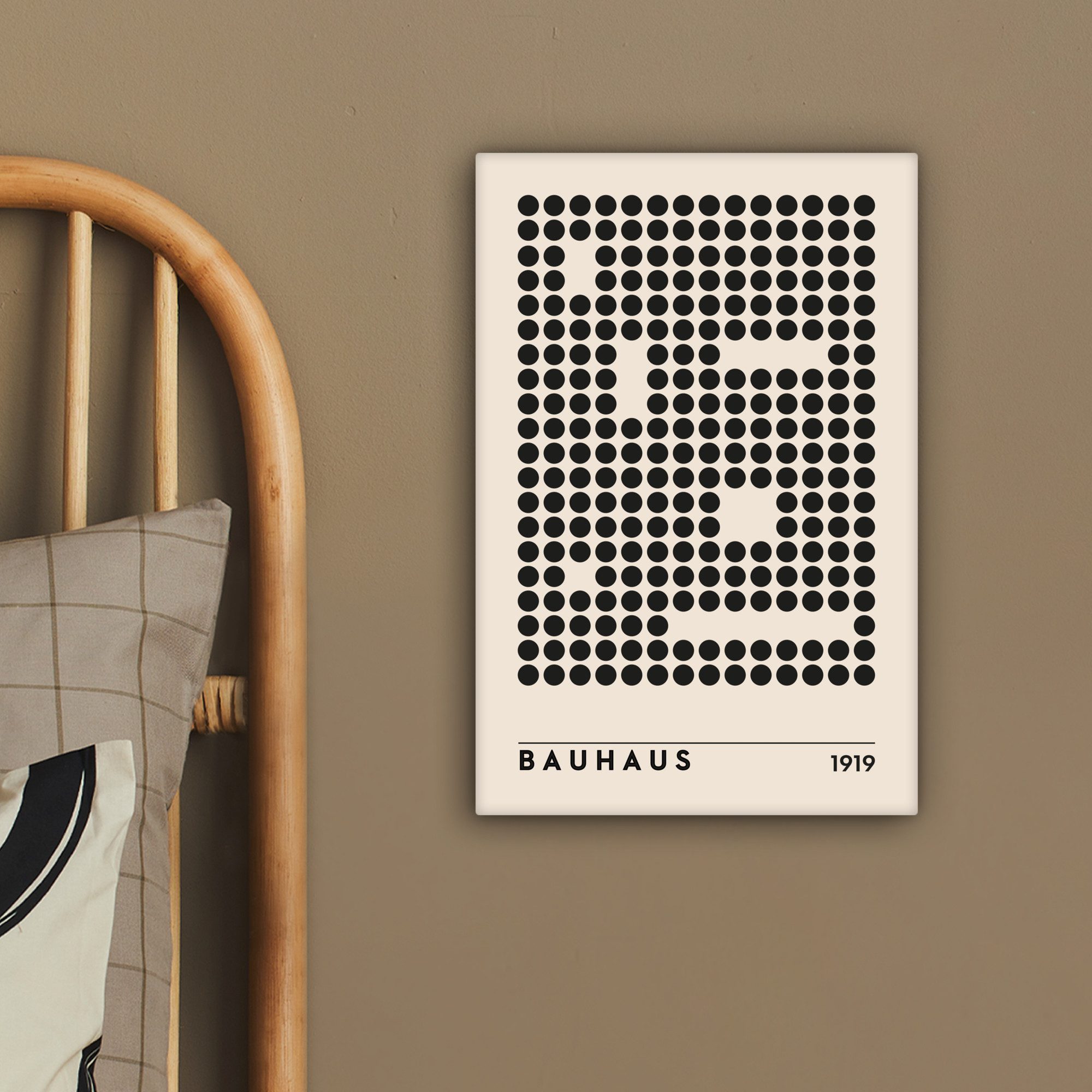 OneMillionCanvasses® Leinwandbild Bauhaus - Retro - Modern - Kunst - Abstrakt, Fotodruck (1 St), Leinwand Canvas Wandbild, Wanddekoration 20x30 cm – Bild 4 von 5