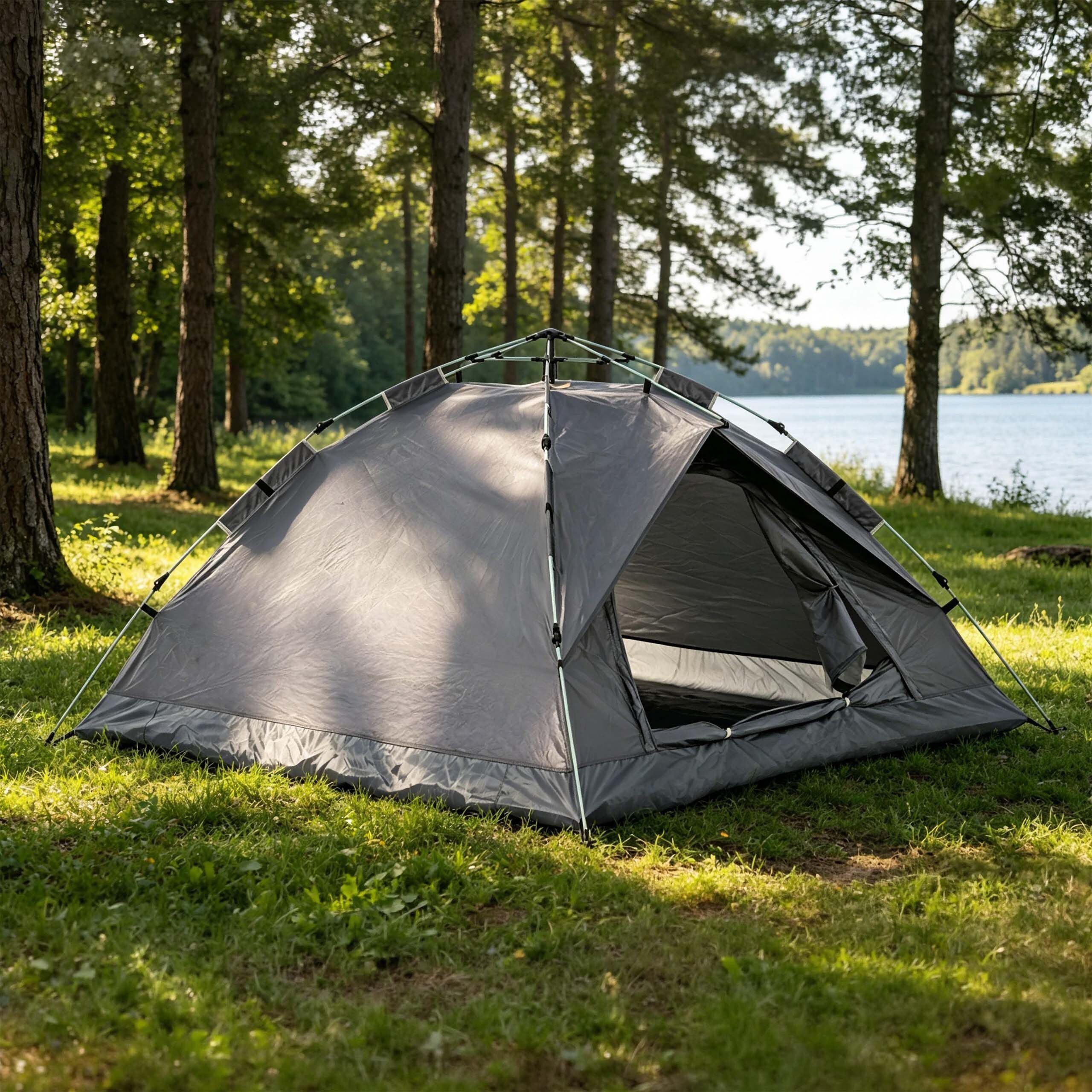 relaxdays Wurfzelt Campingzelt 3-4 Personen Schnellaufbau