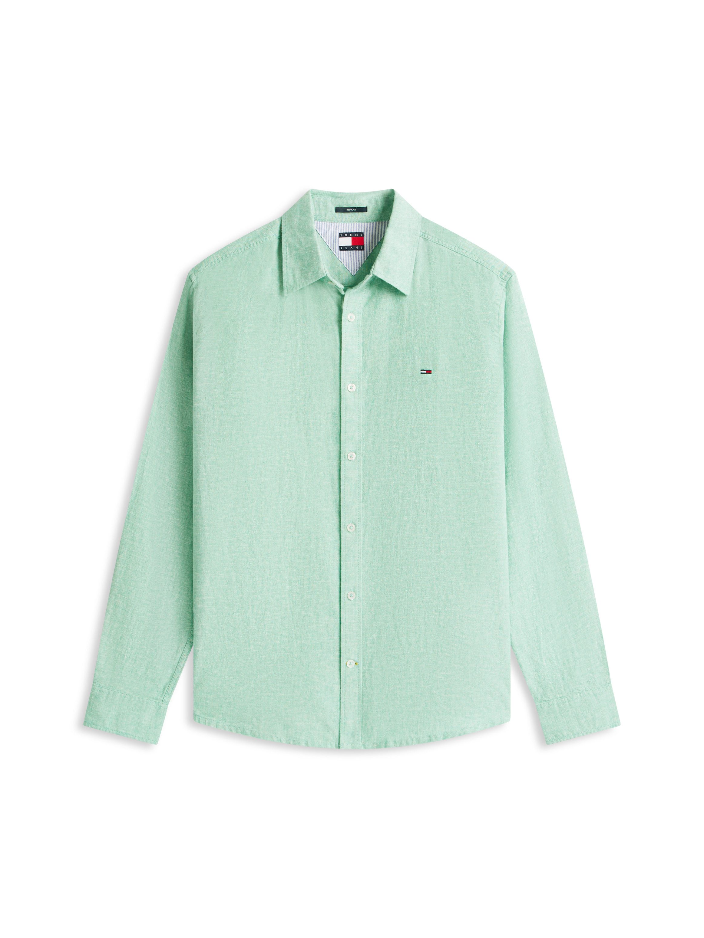 Tommy Jeans Langarmhemd TJM REGULAR FIT LINEN BLEND – Bild 4 von 5