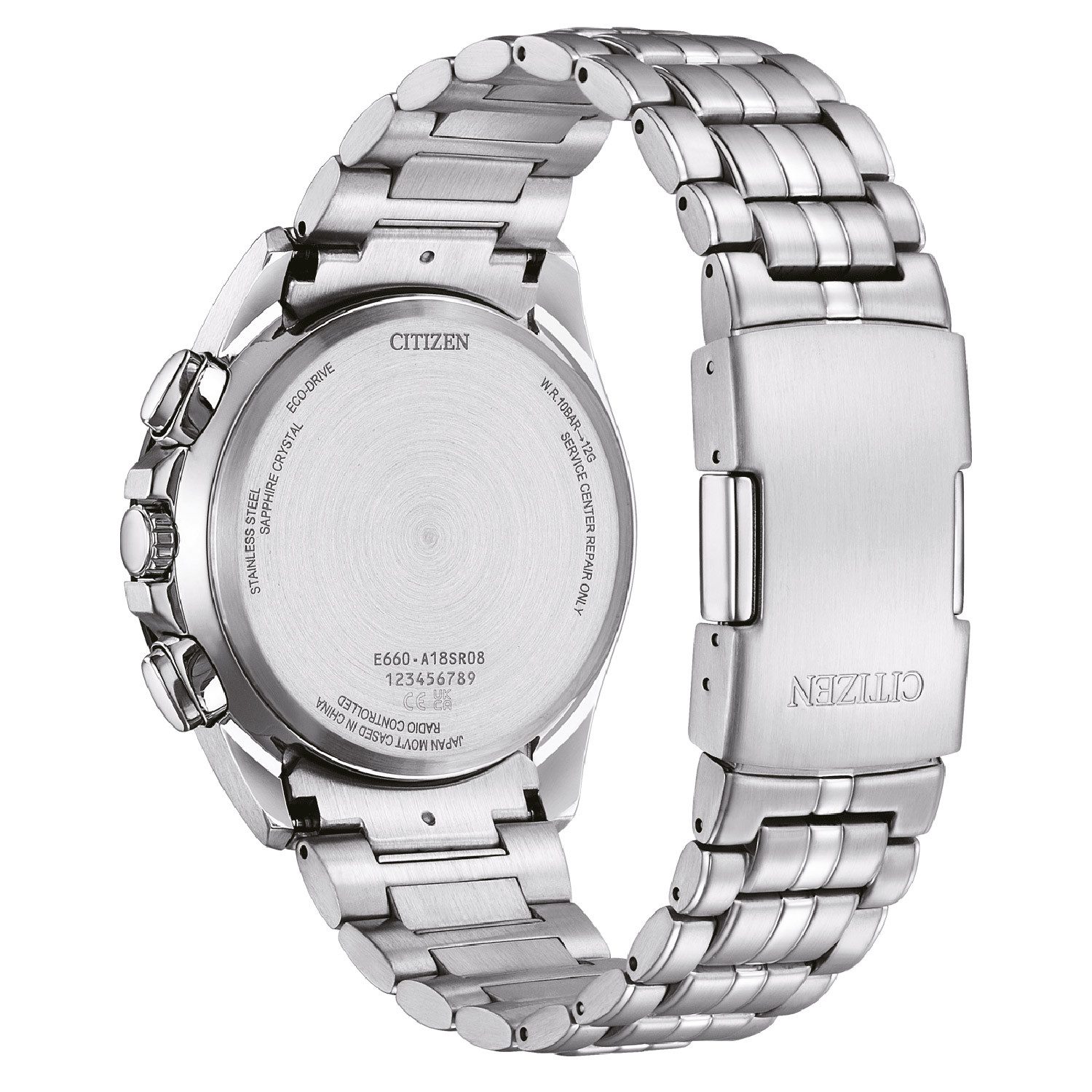 Citizen Solaruhr Eco-Drive Herrenuhr Stahl/Blau