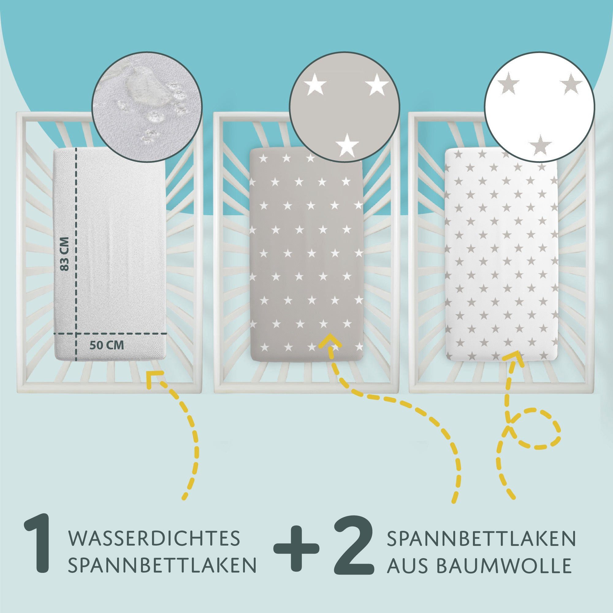 Totsy Baby Spannbettlaken Spannbettlaken Kinderwagen Stubenwagen günstig online kaufen