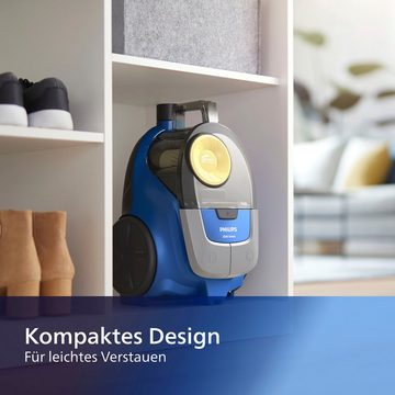 Philips Bodenstaubsauger XB2125/09 2000 Serie, 850 W, beutellos, Super-Clean-Luftfilter, PowerCyclone 4, mit 1,3 l Fassungsvermögen