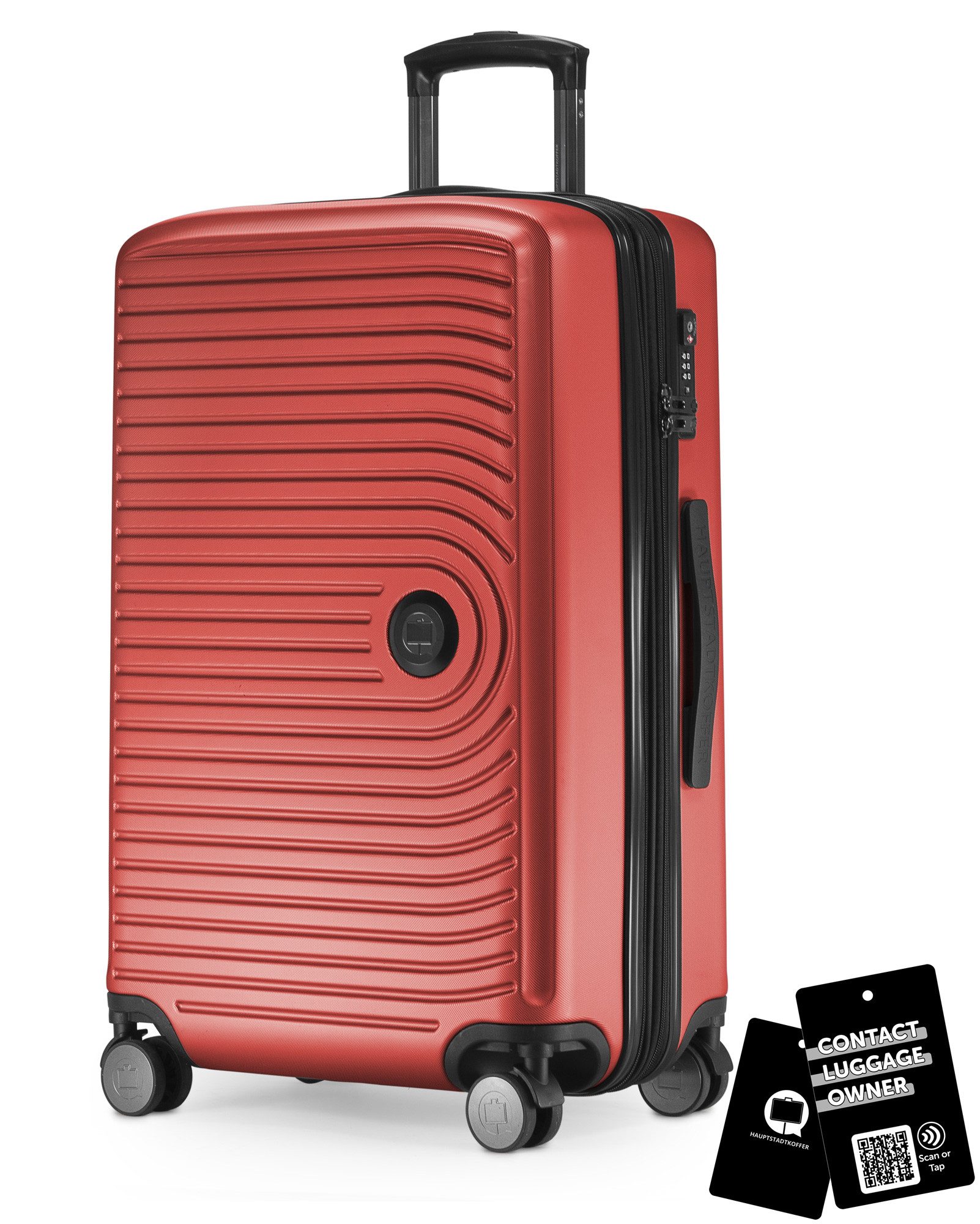 Hauptstadtkoffer Koffer Mitte, 4 Rollen, Mittlerer Koffer 68cm, erweiterbat auf 88L. TSA